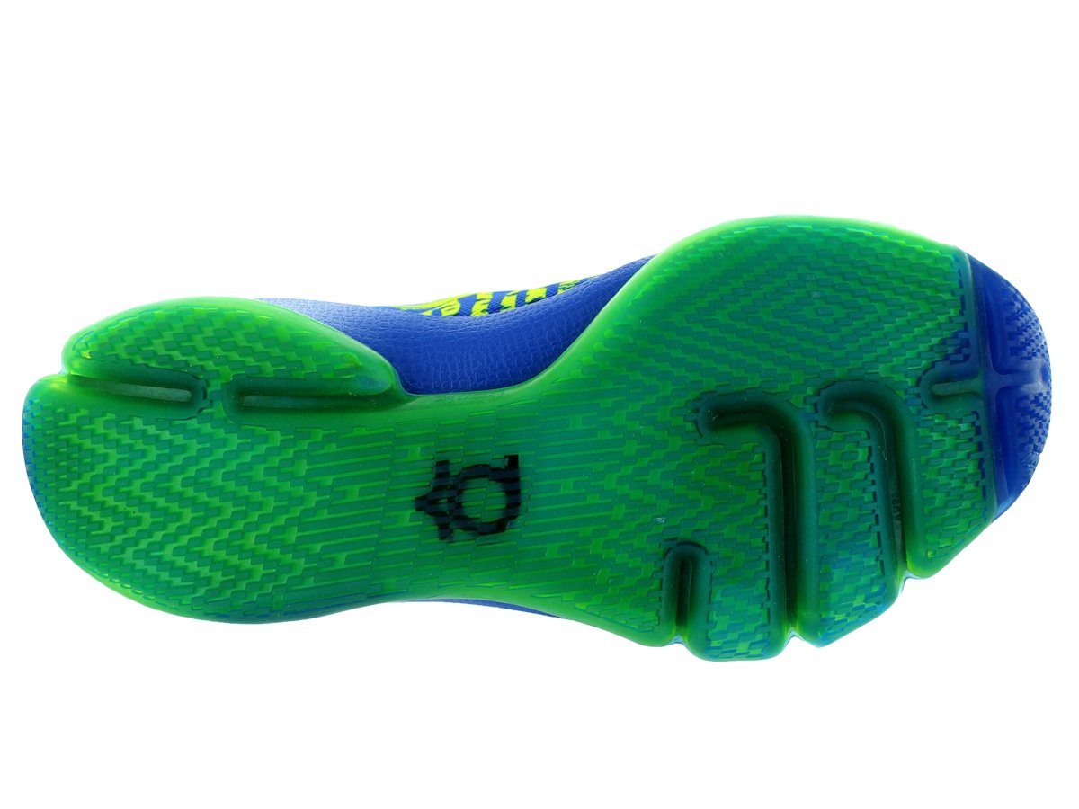 Nike KD 8 (GS) Hyper Cobalt/Volt/Deep Royal Blue Basketball Shoes for Kids - Youth Size 4 US | Lightweight Performance Sneakers for School Sports & Outdoor Play