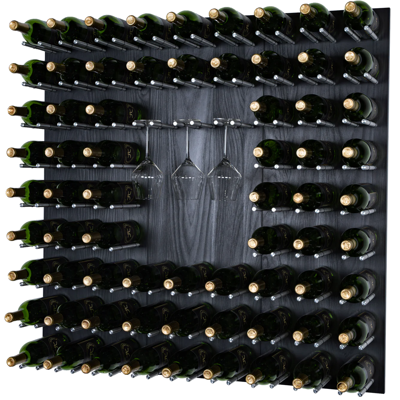Kessick Wine as Art Brookline Wine Wall - Elegant Decorative Wine Rack for Home & Office - Perfect for Dining Rooms, Bars, and Wine Cellars