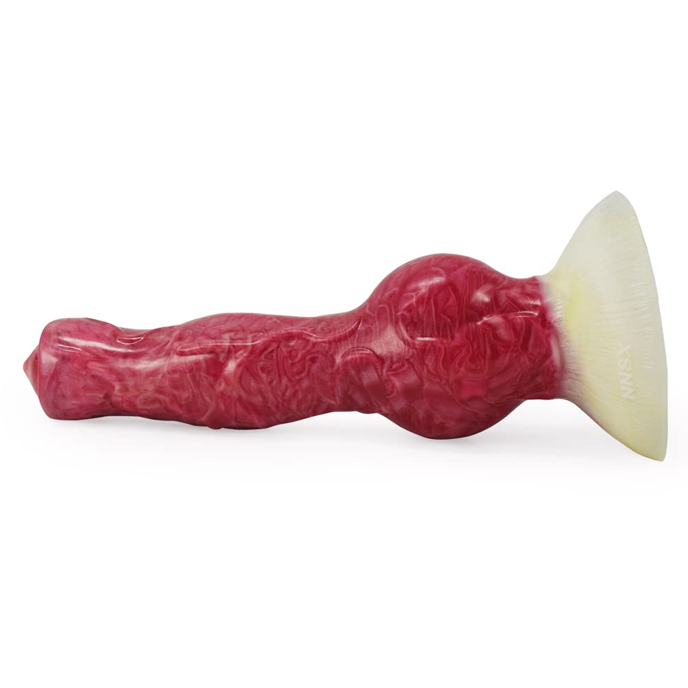 Premium Liquid Silicone Alien/Fido Dildo with Strong Suction Cup - Realistic BeHorny Adult Sex Toy for Solo Play & Couples Intimacy - Waterproof & Body-Safe for Shower, Bedroom & BDSM Scenes