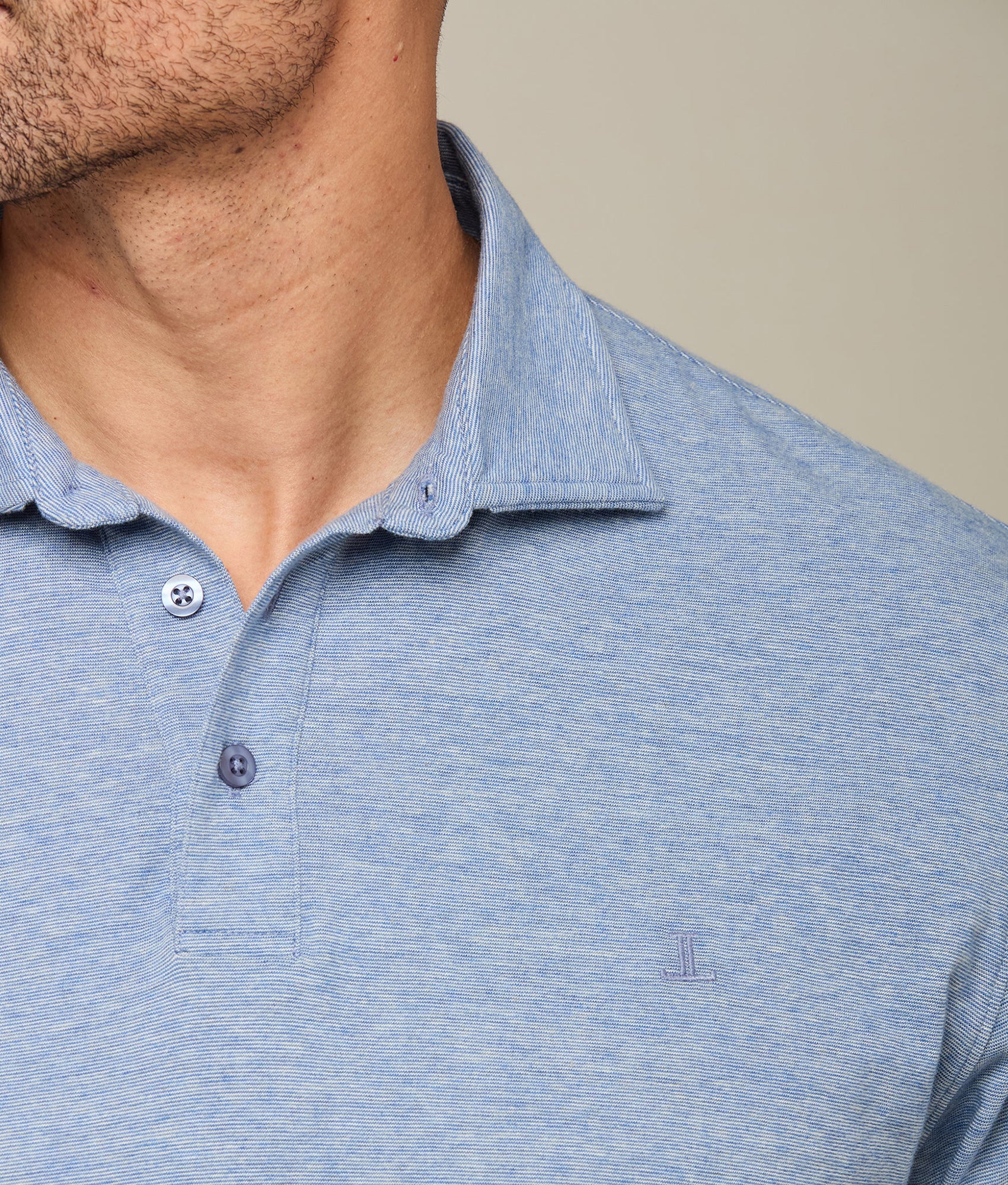 Premium Lucchese Pima Cotton Polo Shirt for Men - Soft Breathable Blue Casual Wear - Perfect for Golf, Business Casual & Summer Outfits