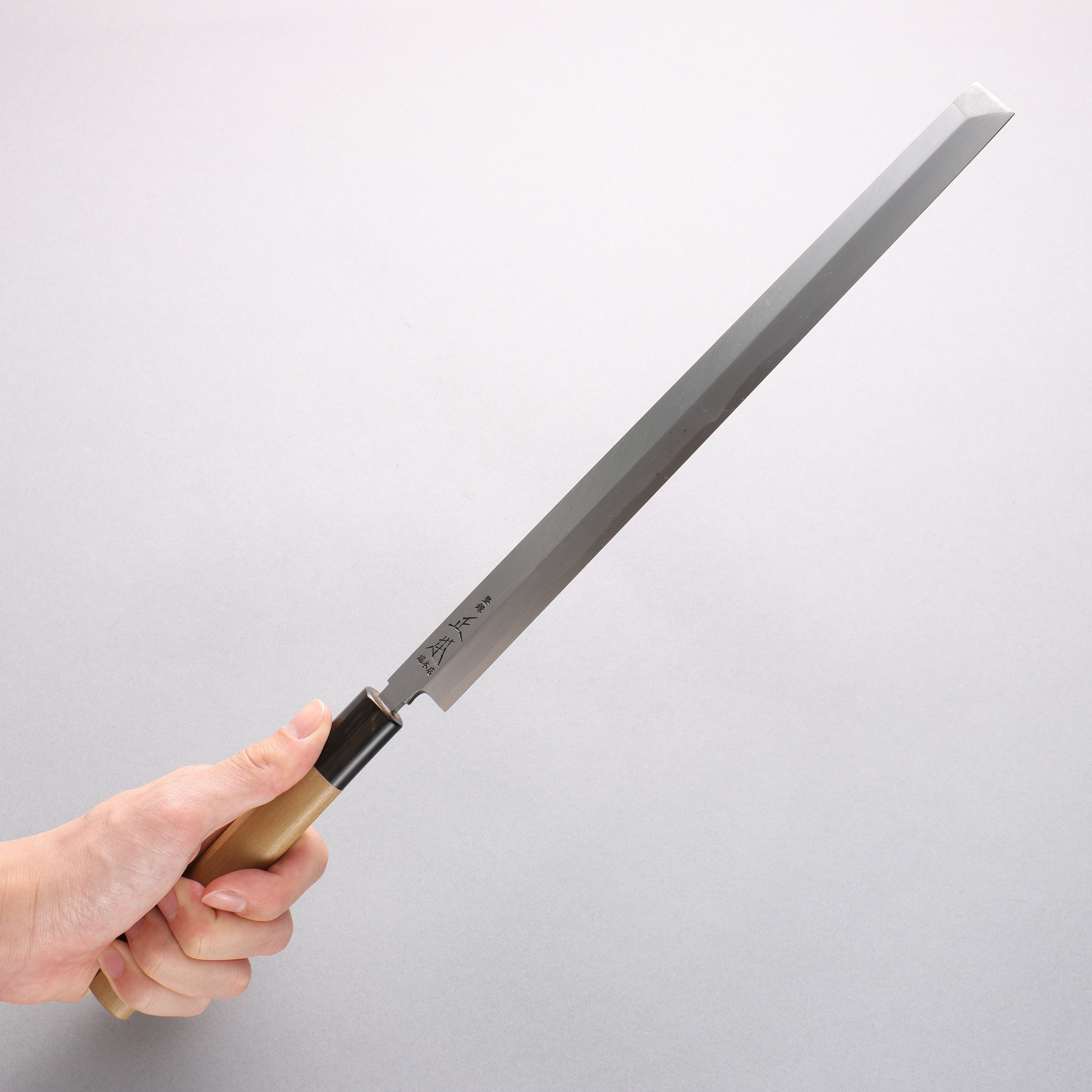 Masamoto Hongasumi White Steel No.2 Takohiki Sushi Knife - 270mm Magnolia Wood Handle - Professional Japanese Sushi Chef Knife for Sashimi, Sushi Preparation & Fine Slicing