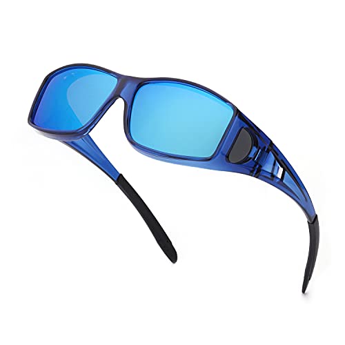 A02 Blue Frame / Blue Mirrored Polarized Lenses