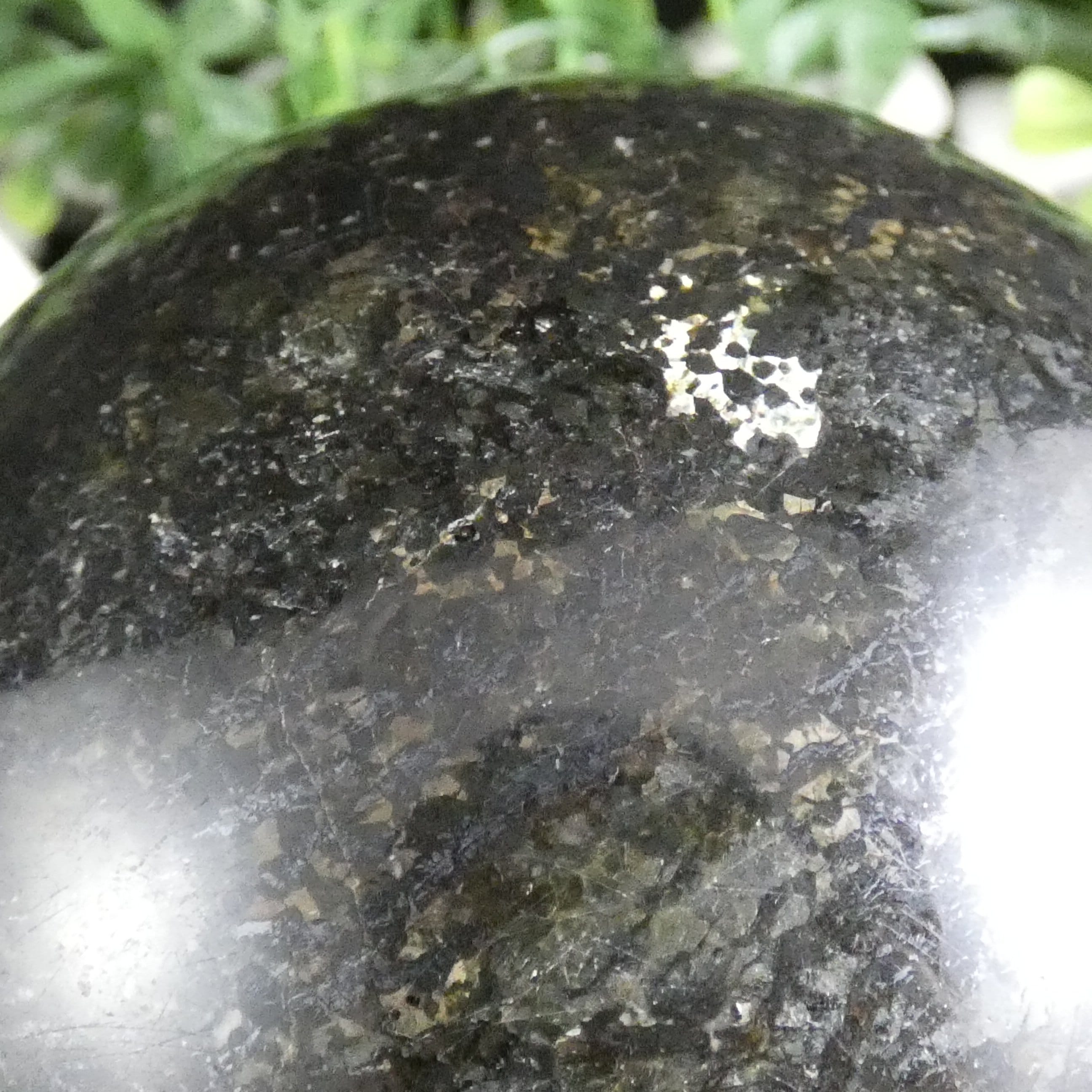 Premium 85mm Coppernite Sphere - Handcrafted Decorative Crystal Ball for Home Decor, Meditation, Feng Shui & Healing - Perfect for Gift Giving & Spiritual Practices