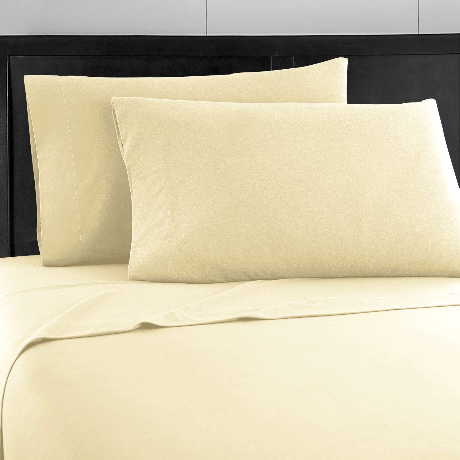 Premium 600 Thread Count 100% Long Staple Cotton Sheet Set - 4 Piece Twin XL Bedding - Ultra Soft, Deep Pocket (14