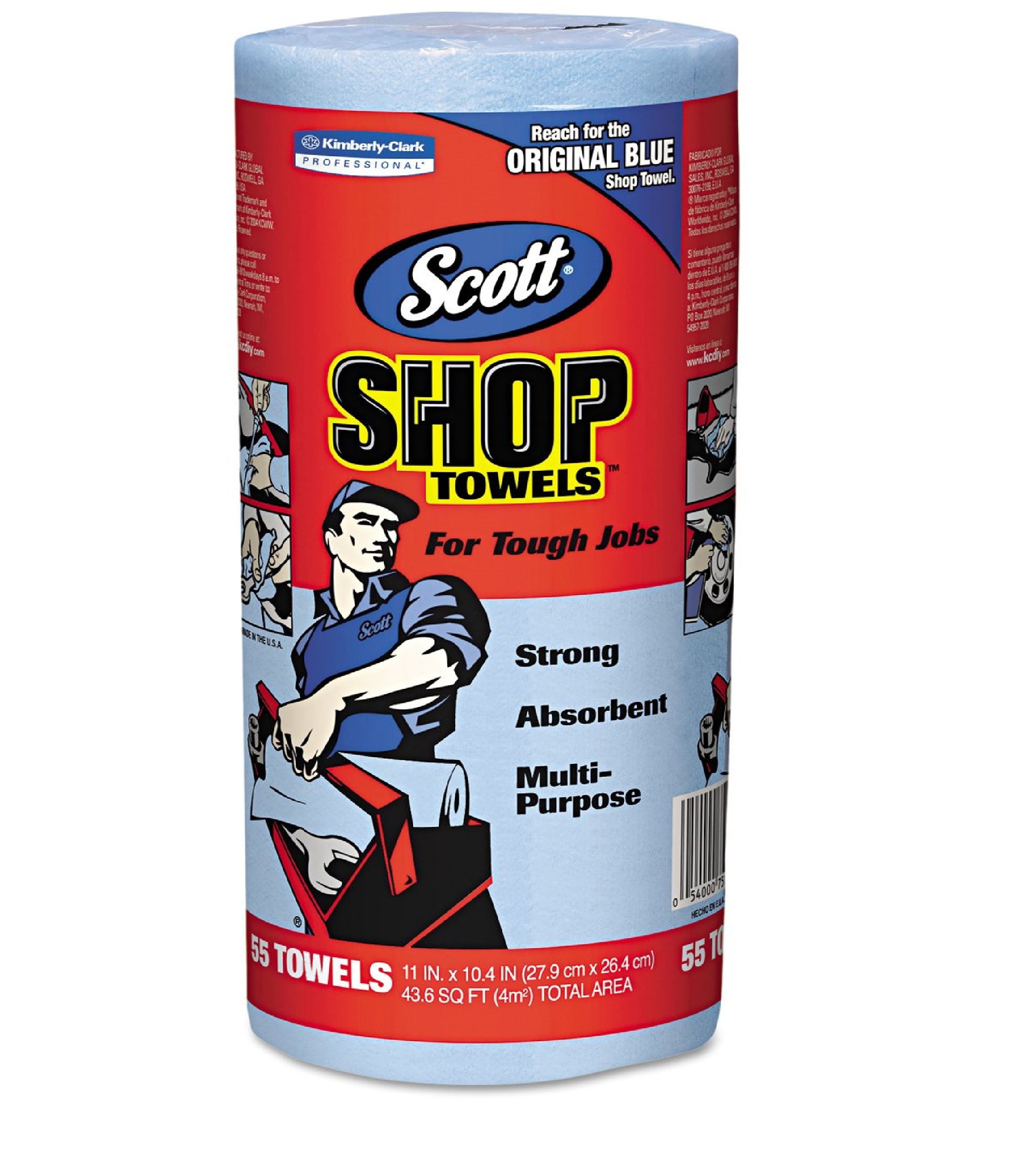 Kimberly-Clark Professional Shop Towels - Heavy Duty, Absorbent Cleaning Rags for Automotive, Workshop & Industrial Use