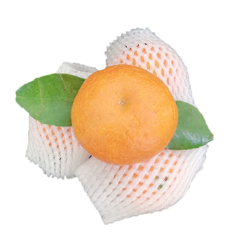 50PCS Foam Net Sleeves for Shockproof Protection - 17x7cm Bubble Wrap Cushioning for Wine Bottles, Fruits, Vegetables & Fragile Items - Ideal for Shipping, Packing & Transport Safety