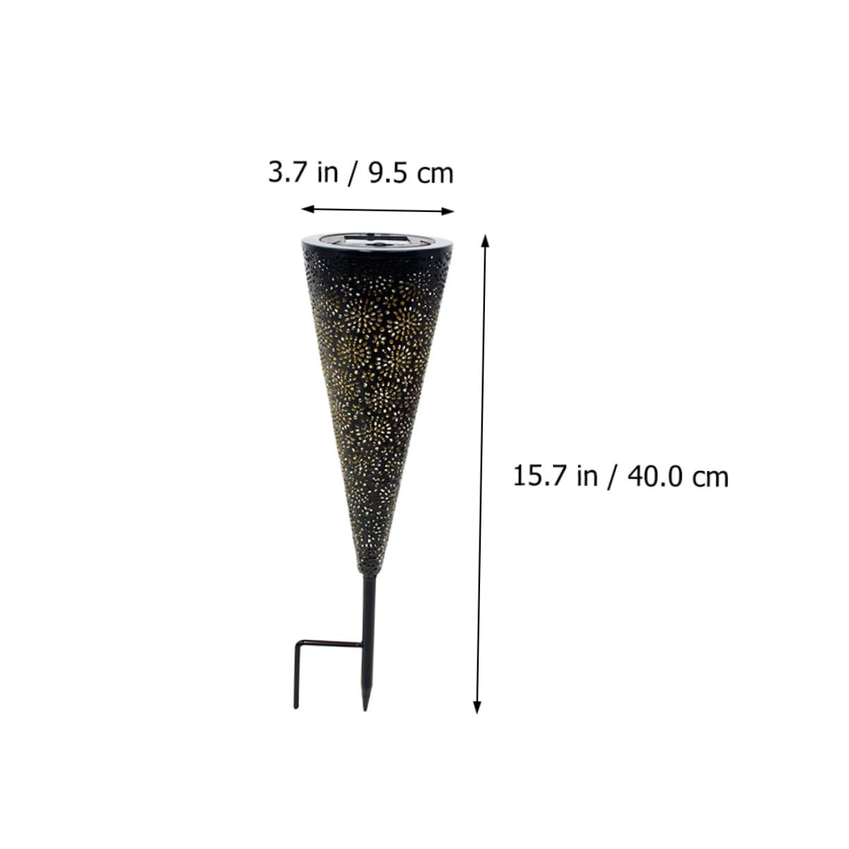 1pc Solar Lawn Light - LED Solar Powered Outdoor Garden Lights, Waterproof Teepee Lights for Yard, Pathway, Patio, and Landscape Decoration
