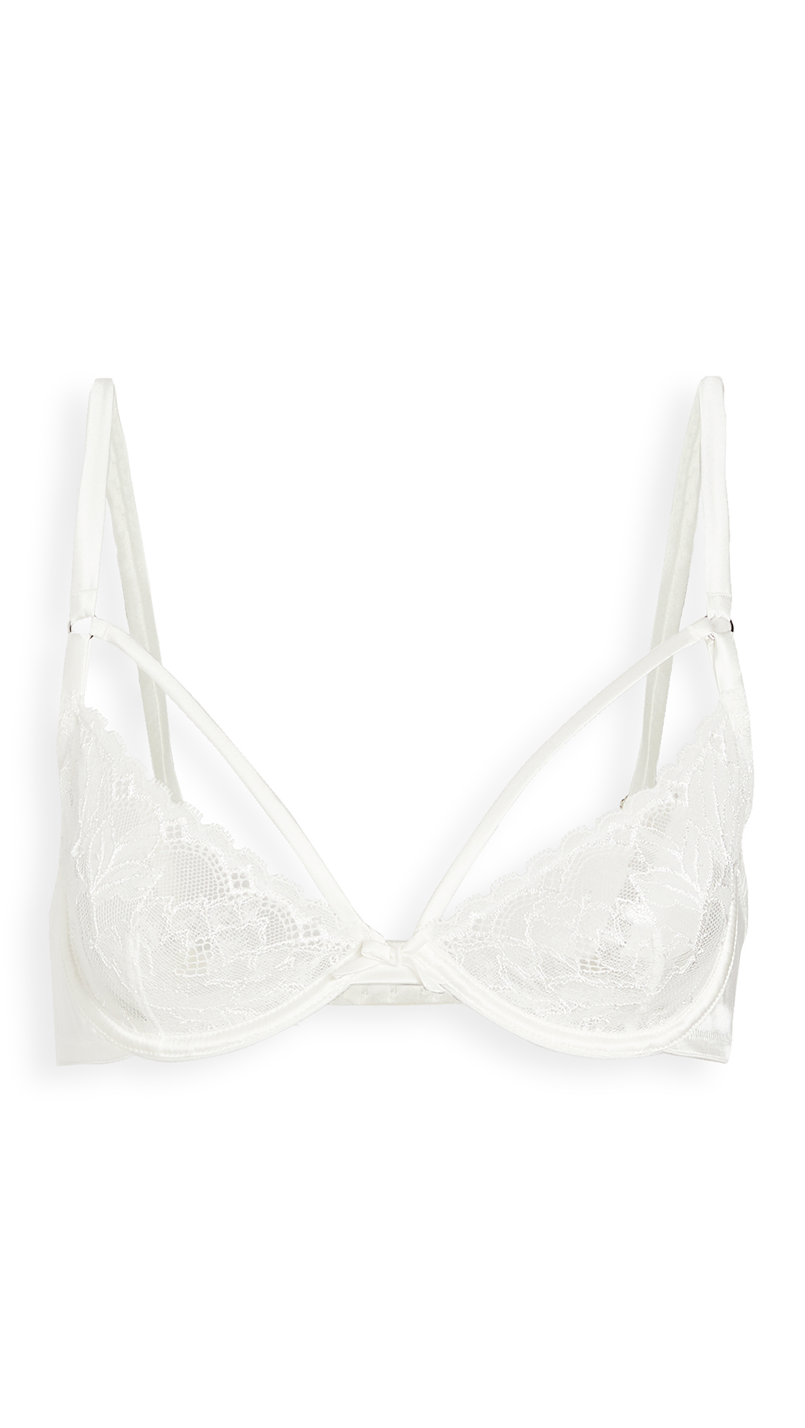 Fleur du Mal Women's Gardenia Lace Demi Bra - Sexy Lingerie for Special Occasions & Date Nights