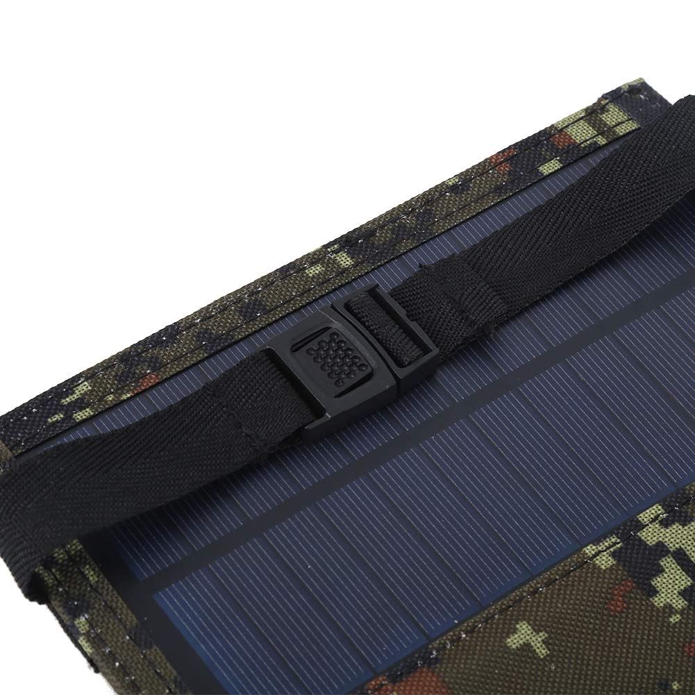 EXCLUZO 10W Waterproof Solar Charger for Camping & Outdoor - Portable Solar Panel with 5.5V Output for Power Banks - Perfect for Hiking, Backpacking & Emergency Power Supply