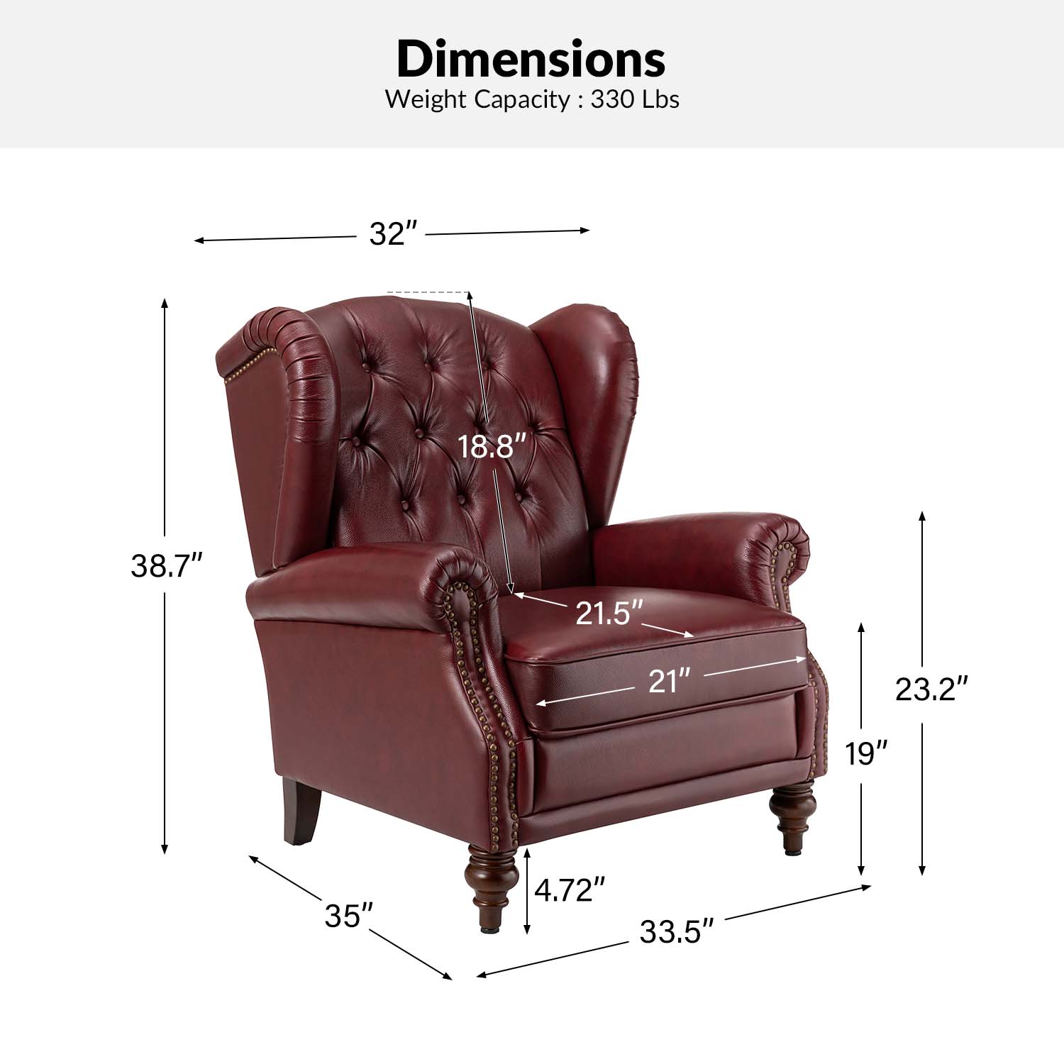 Premium Raquel Genuine Leather Armchair - Heavy Duty Solid Wood Frame - Luxury Living Room Seating for Home Office & Lounge Areas