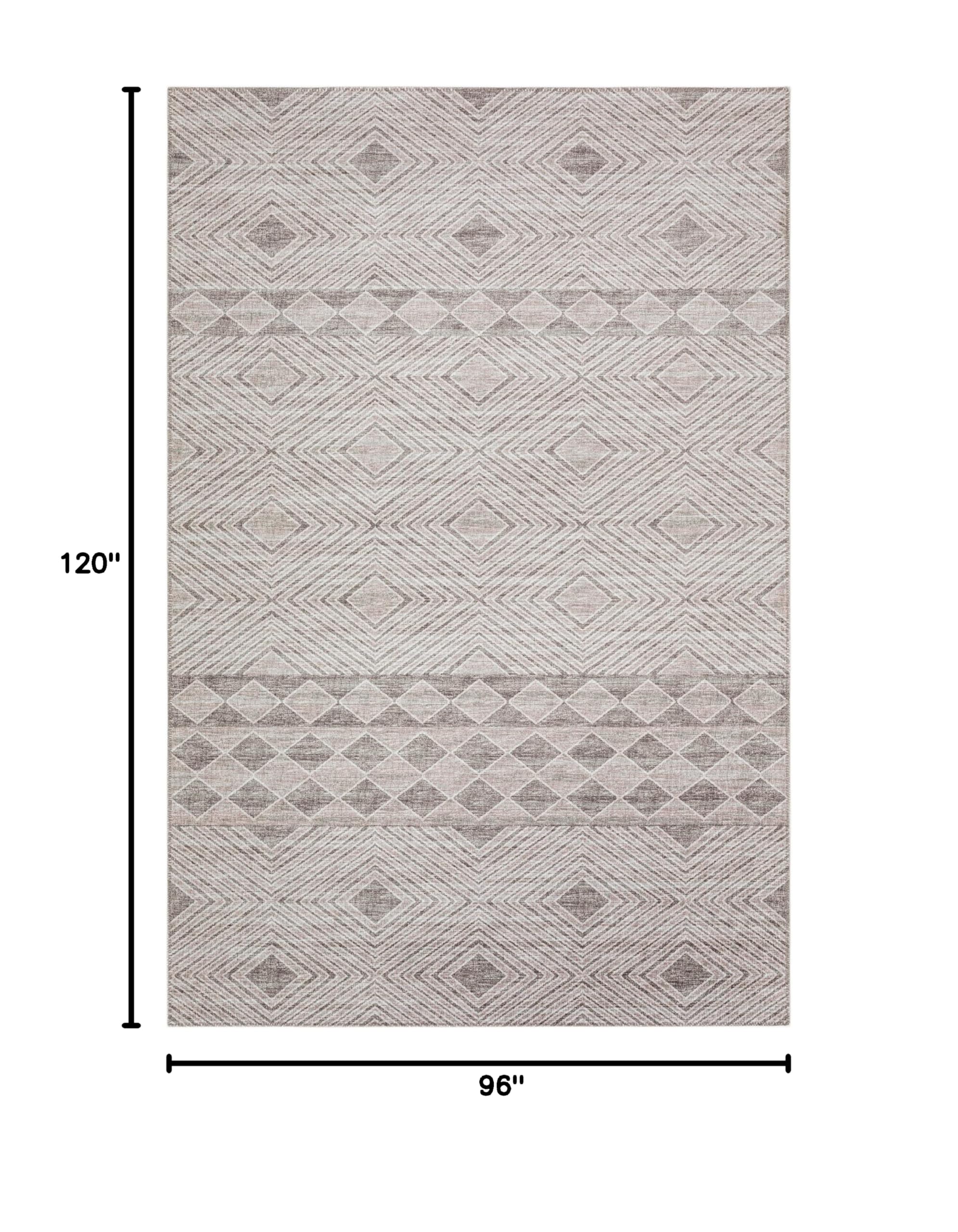 Addison Rugs Yuma AYU31 Taupe 8' x 10' Area Rug - Soft & Durable for Living Room, Bedroom, or Office Decor