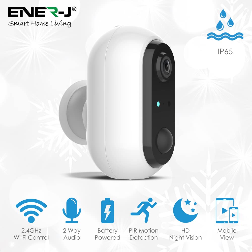 Wireless Outdoor Security Camera with Rechargeable 18650mAh Battery - 1080P HD WiFi Surveillance Camera, PIR Motion Detection, 2-Way Audio, Night Vision & Waterproof - Ideal for Home Security, Baby Monitoring & Property Protection
