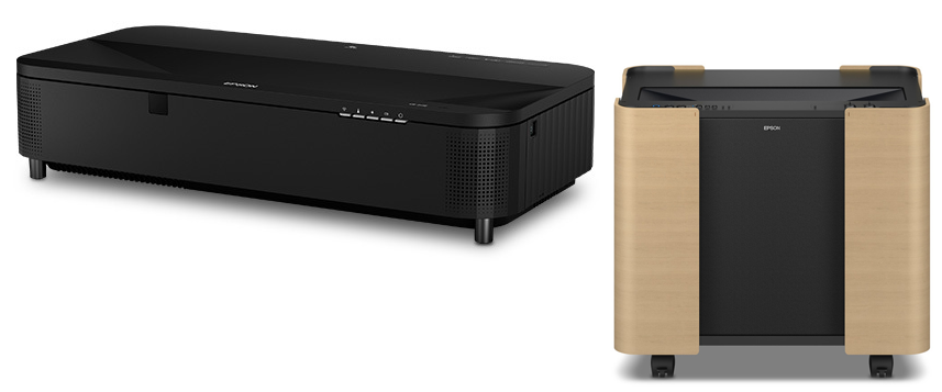 Epson PowerLite 815E 3LCD Laser Projector - Ultra Short Throw, 4K Enhancement, Lamp-Free, with Mobile Cart | Ideal for Classrooms, Boardrooms & Home Theater Projection