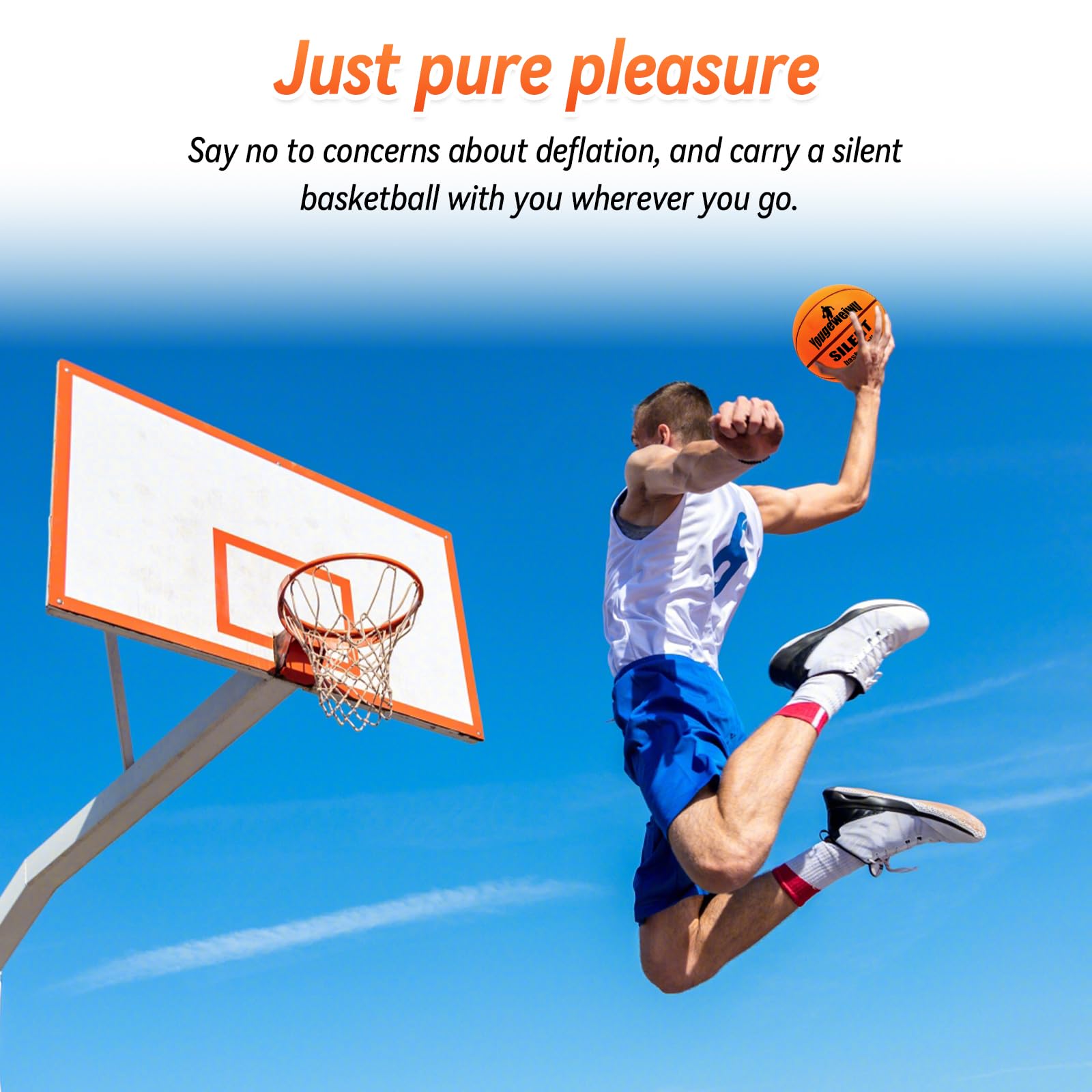 2025 Upgraded Silent Basketball - Indoor Dribble Dream Foam Training Ball for Youth | Noise-Reducing Practice Ball for Apartments, Gyms & Late-Night Drills