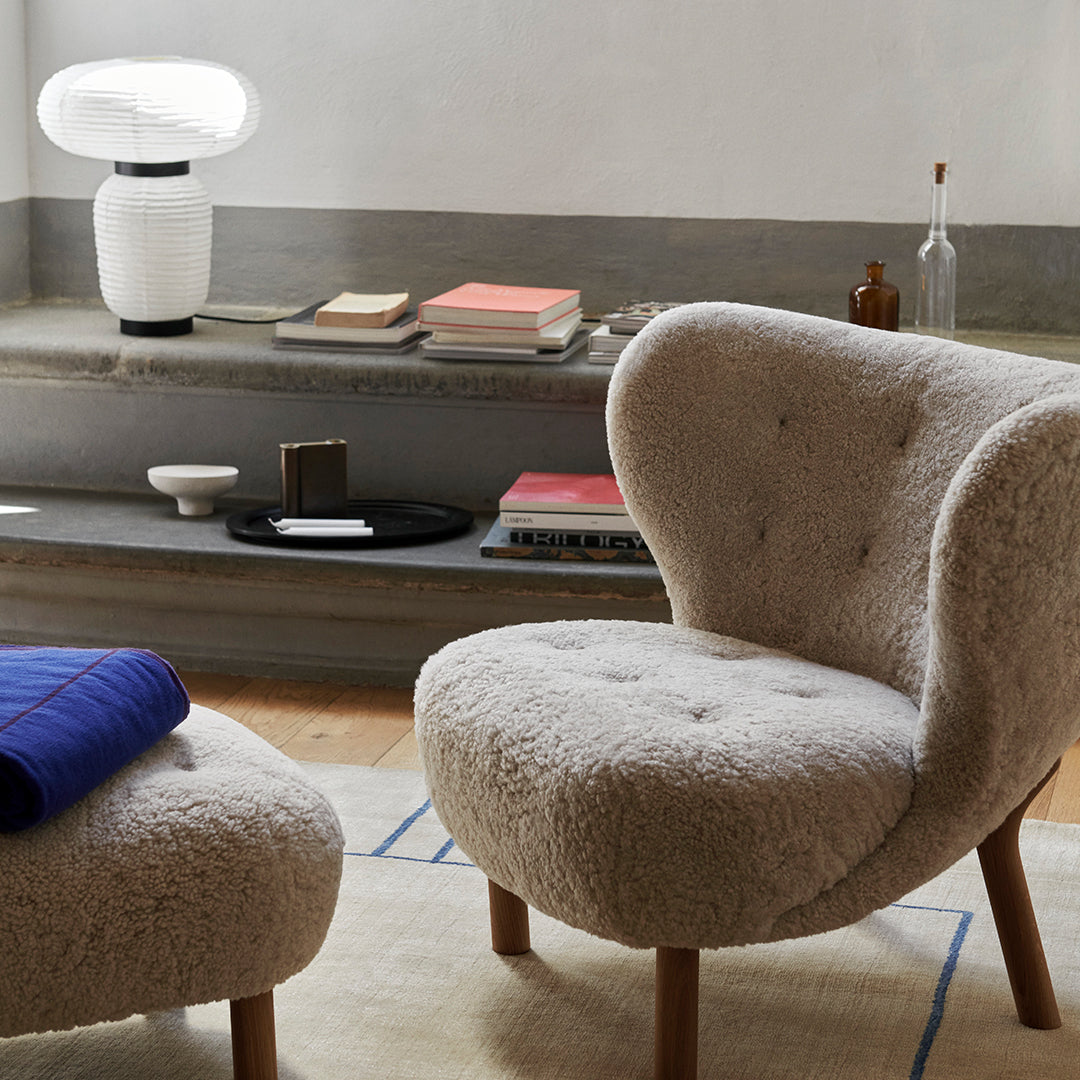 Formakami JH18 Table Lamp - Modern Paper Shade Design for Living Room, Bedroom & Office Decor | Ambient Lighting for Home & Workspace