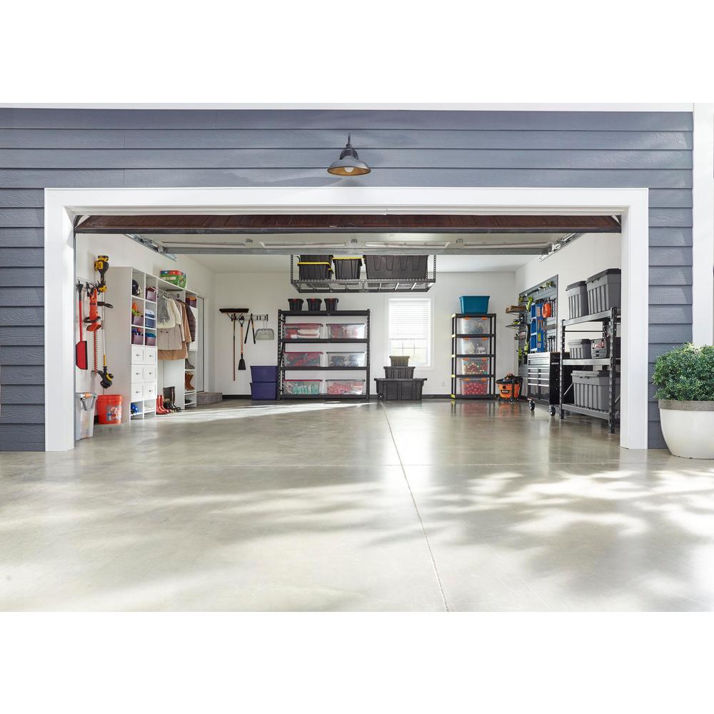Gladiator 32-Inch GearTrack Garage Storage System with 5 Hooks - Wall Mounted Organizer for Tools, Bikes & Sports Equipment in Garage, Workshop or Shed