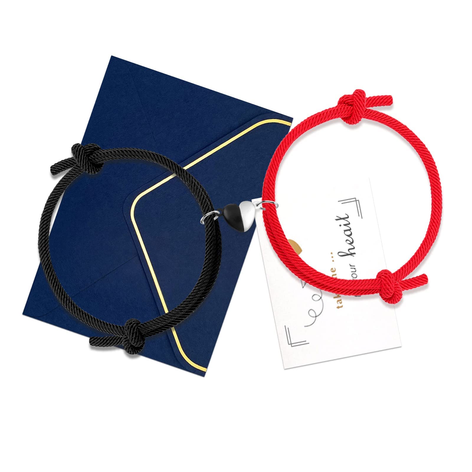 Matching Couple Bracelets for Long Distance - Romantic Love Bracelets for Girlfriend & Boyfriend, Best Friend Jewelry Gifts for Birthday, Anniversary & Valentine's Day - Perfect for Date Nights, Special Occasions & Thoughtful Surprises