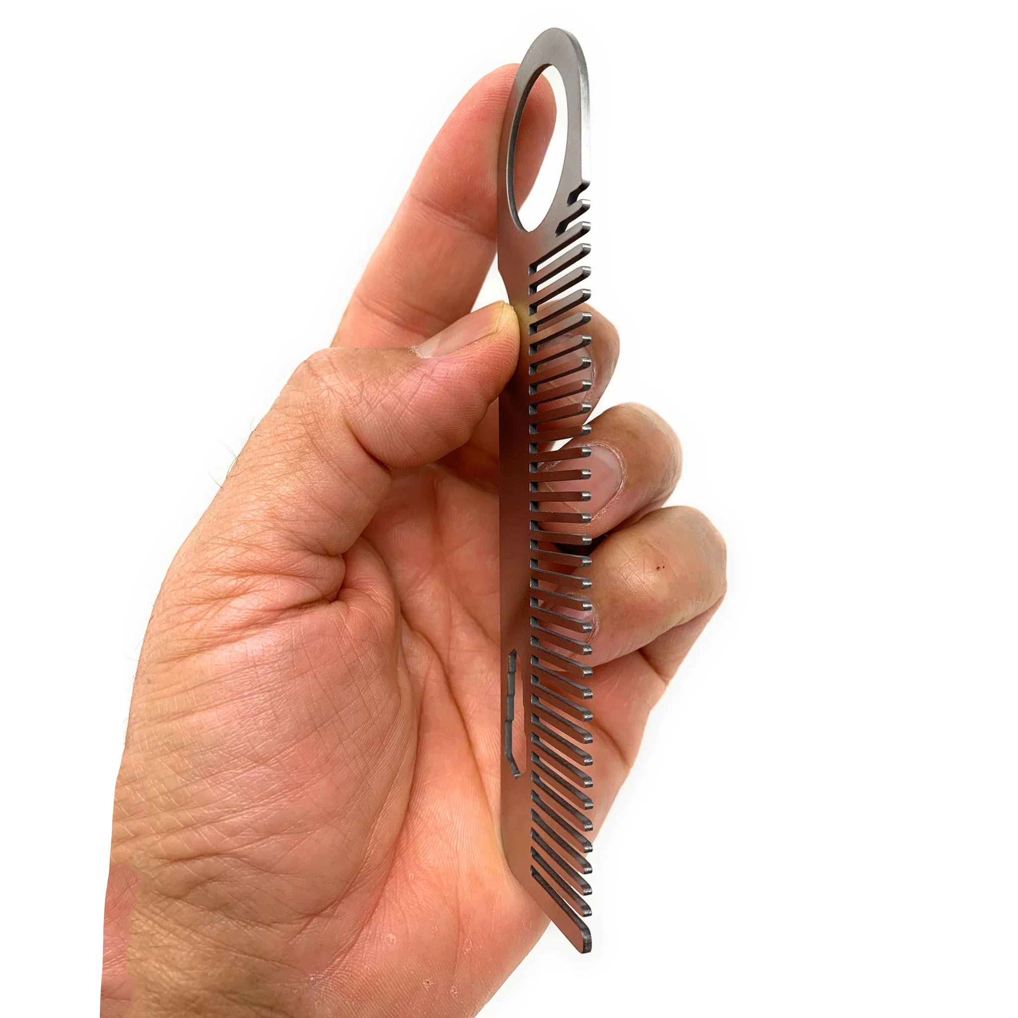 Scalpmaster Stainless Steel Beard Comb - Premium Grooming Tool for Men - Perfect for Beard Trimming, Styling & Travel - 1 Piece - Ideal for Home, Gym & On-the-Go Use
