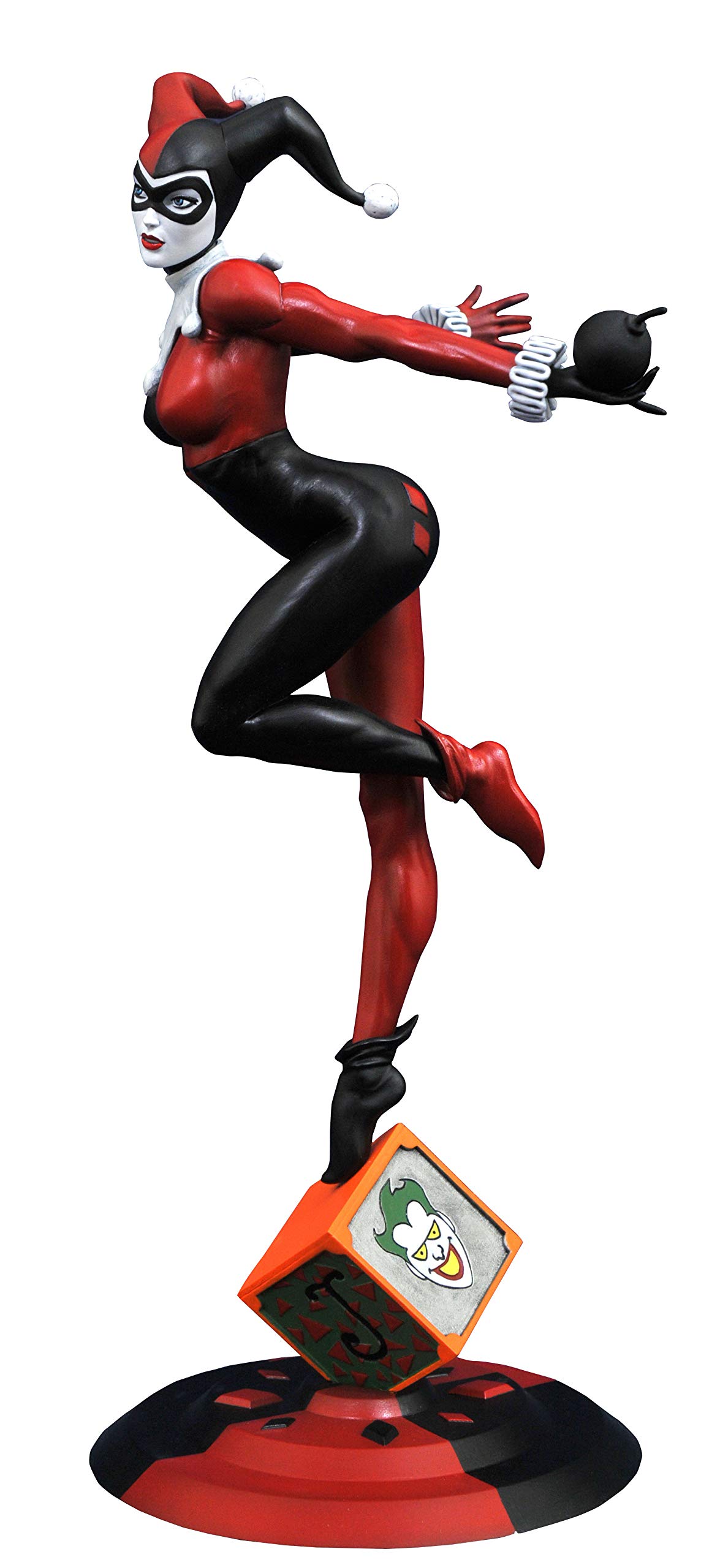 DC Comics Harley Quinn Classic Version PVC Figure - Diamond Select Toys Collectible Statue for Display & Home Decor | Perfect for Fans, Gifts & Comic Book Collections