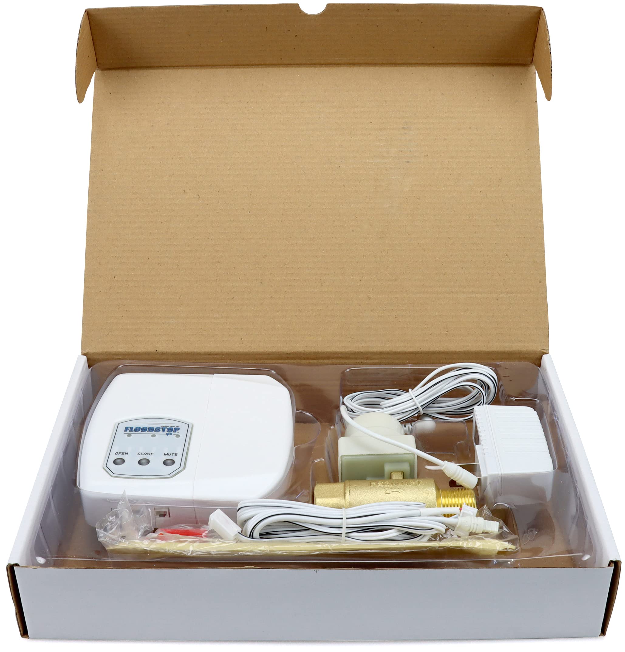 FloodStop Water Heater Leak Detector Kit with Automatic Shut-Off Valve, 3/4