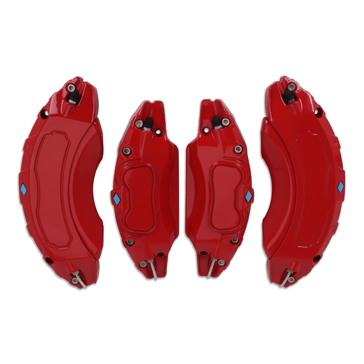 High-Quality Brake Caliper Covers for Toyota Sienna 2018-2024 - Front & Rear Wheel Hub Accessories - Set of 4 Red - Perfect for Car Customization & Performance Enhancement