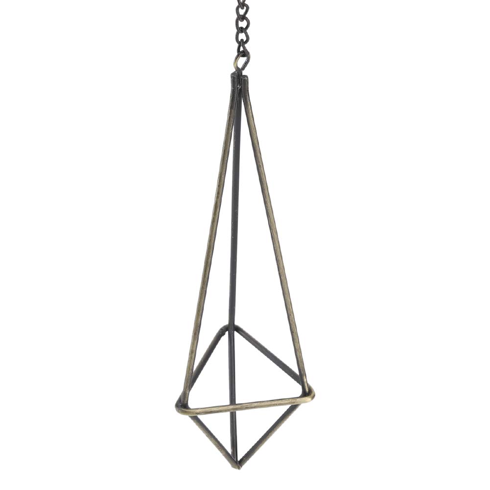 Geometric Triangle Flower Hanging Holder - Elegant Air Plant & Bromeliad Display Rack - Indoor House Decor & Garden Decoration - Perfect for Living Room, Patio, and Balcony Plant Displays
