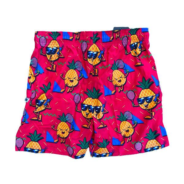 Boys' Pineapple Print Tennis Shorts - Breathable Quick-Dry Athletic Shorts for Kids - Perfect for Tennis, Running, and Summer Outdoor Activities