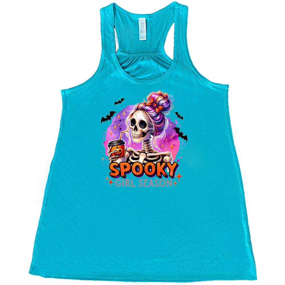 Spooky Girl Season Halloween T-Shirt - Cute & Trendy Fall Shirt for Women | Perfect for Halloween Parties, Pumpkin Patch & Autumn Outfits