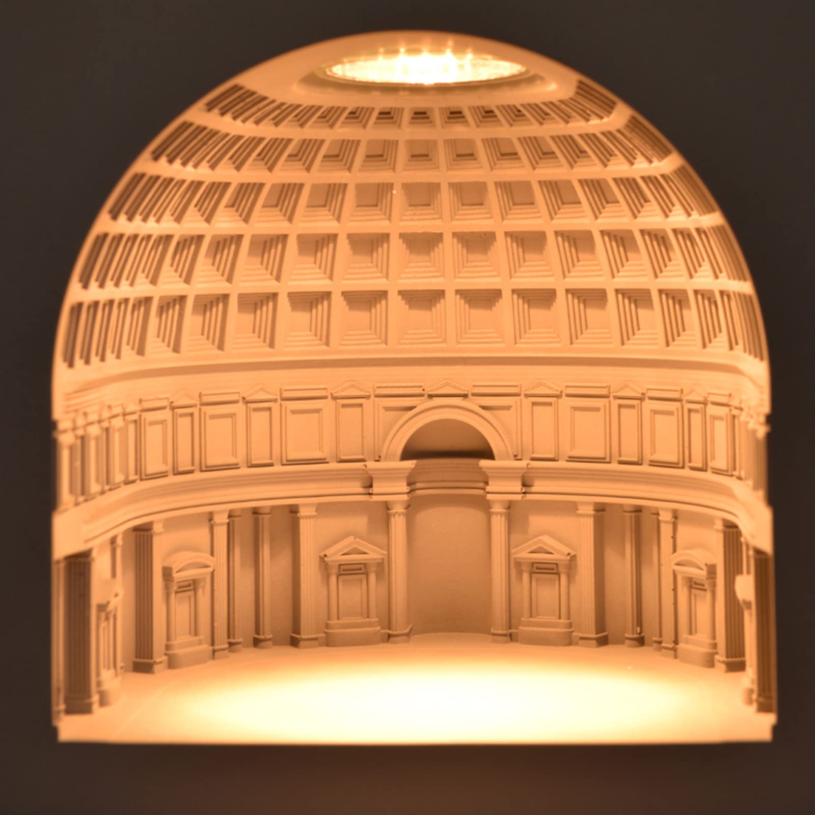 Adjustable Height Dimmable Candle Warmer Lamp - Pantheon Style Candle Melter for Large Jars & Big Candles | Fragrance Warmer for Home, Office & Spa Relaxation