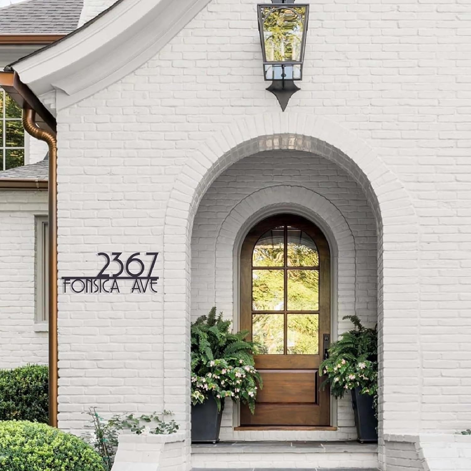Custom Metal House Numbers - Personalized Outdoor Address Plaques & Street Name Signs - Handmade Durable Address Plates for Home, Office & Business Exteriors - Perfect for Mail Delivery, Emergency Services & Curb Appeal