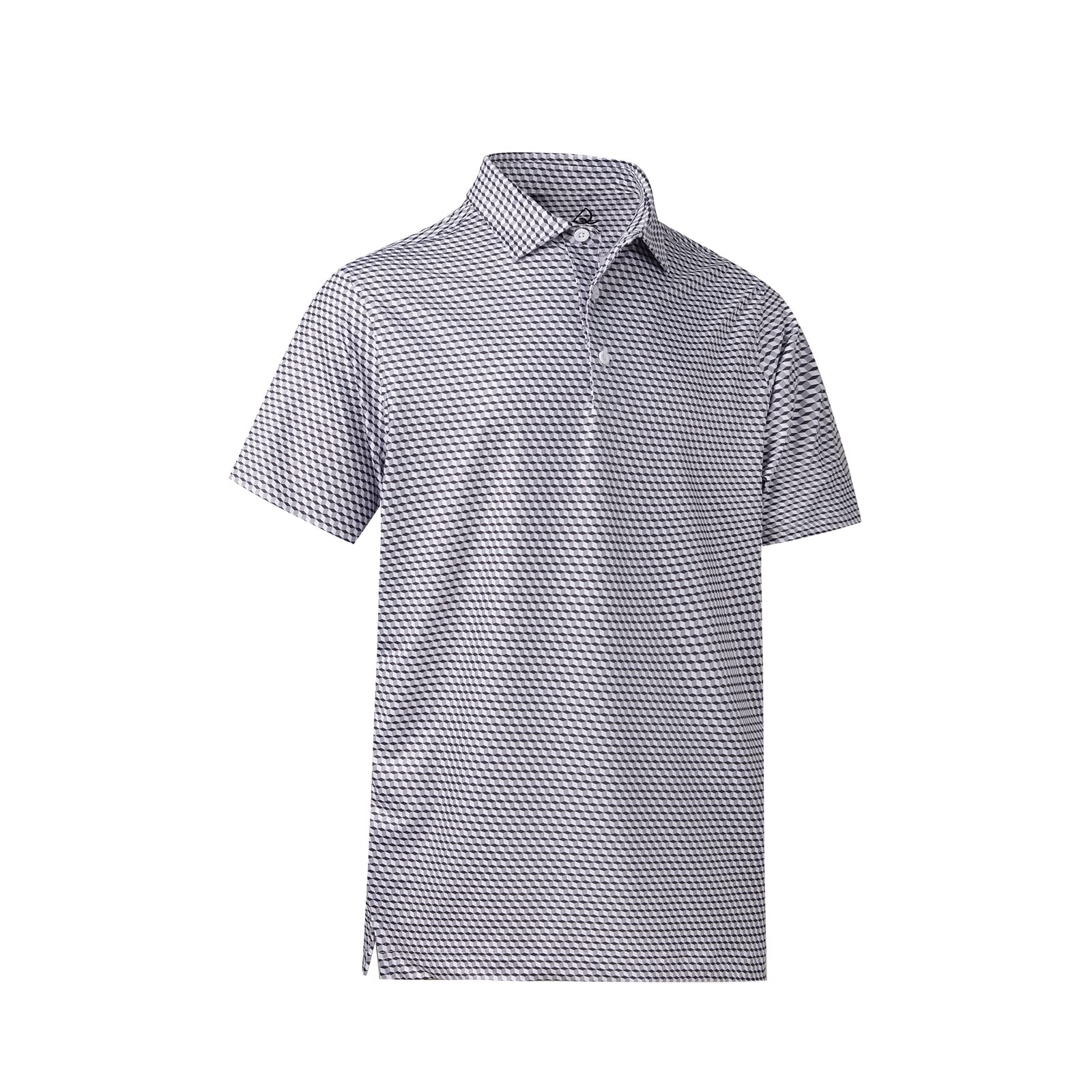 DEOLAX Men's Fashion Print Quick Dry Polo Shirts - Stylish Golf Shirt, Breathable Short Sleeve, Moisture-Wicking, Perfect for Golf, Casual Wear & Outdoor Activities