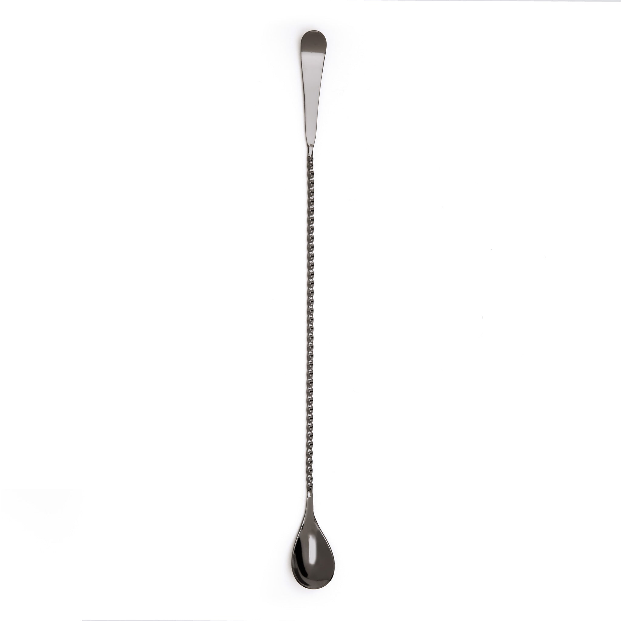 HOFFMAN® Professional Bar Spoon - 33.5cm Gunmetal Black Cocktail Mixing Tool for Home Bars & Bartenders - Perfect for Crafting Martinis, Old Fashioned & Cocktails