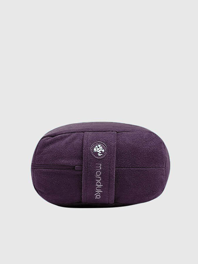 Manduka Lean Enlight Technology Meditation Bolster Cushion - Premium Yoga & Meditation Support for Home, Studio & Travel - Ideal for Back Pain Relief & Relaxation