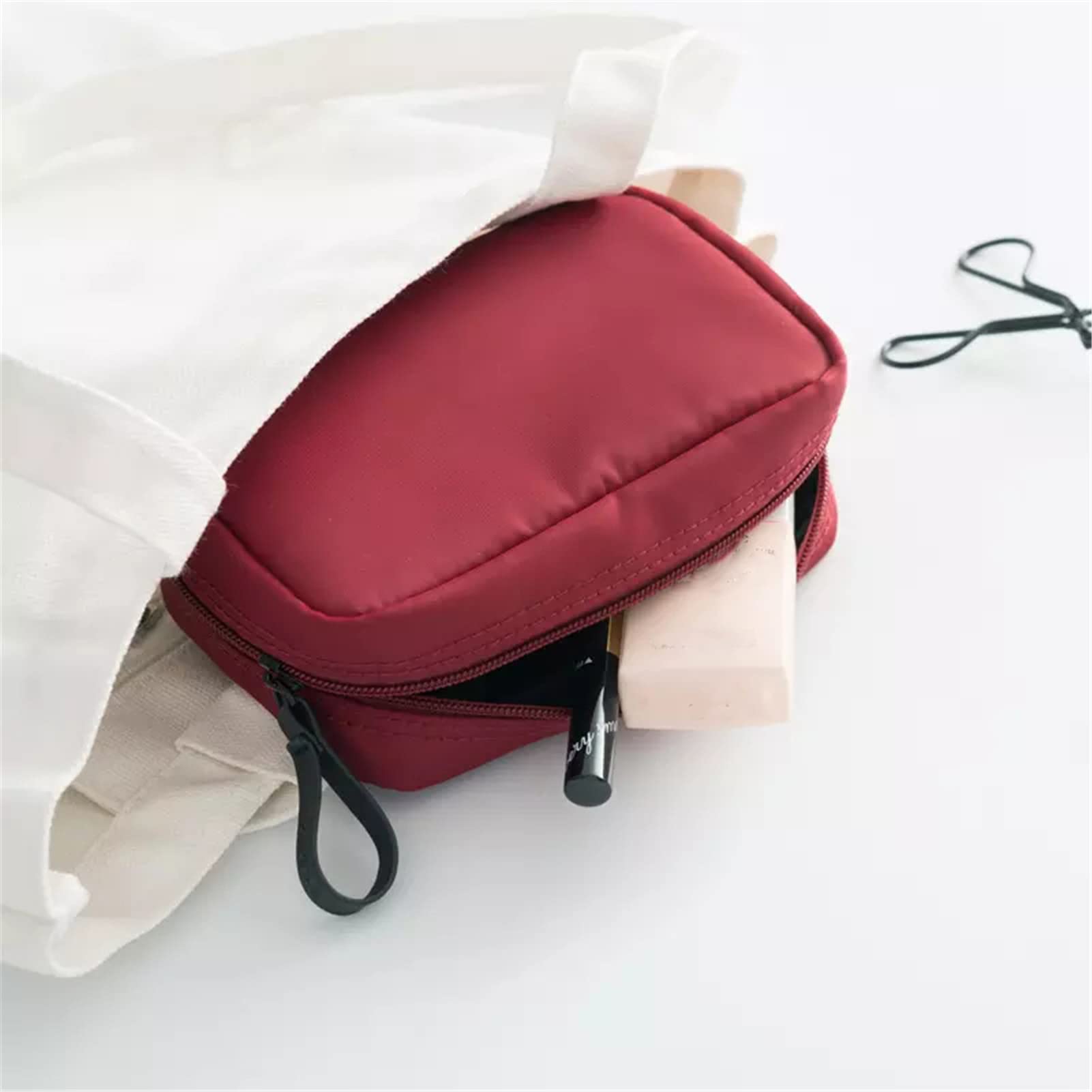 VIONNPPT 2-Pack Waterproof Unisex Travel Toiletry Bag - Portable Cosmetic Organizer for Makeup, Toiletries & Essentials - Perfect Gift for Women, Men, Family & Friends (Red) - Ideal for Travel, Gym, Camping & Daily Use