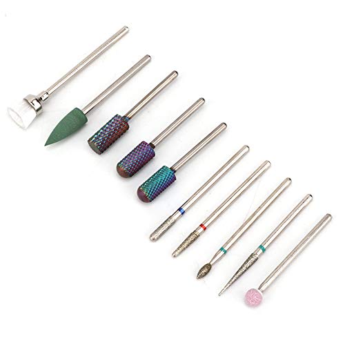 Professional Nail Drill Bit Set - 12PCS Manicure Pedicure Bits for Acrylic Gel Nails, Perfect for Filing Shaping Polishing - Essential Nail Art Tools for Home Salon & DIY Nail Care