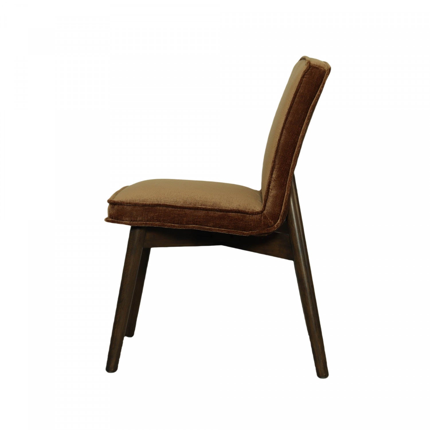 Brindel Dining Chair Set of 2 - Distressed Velvet Upholstery with Bronze Metal Legs - Perfect for Kitchen, Dining Room & Home Office Decor
