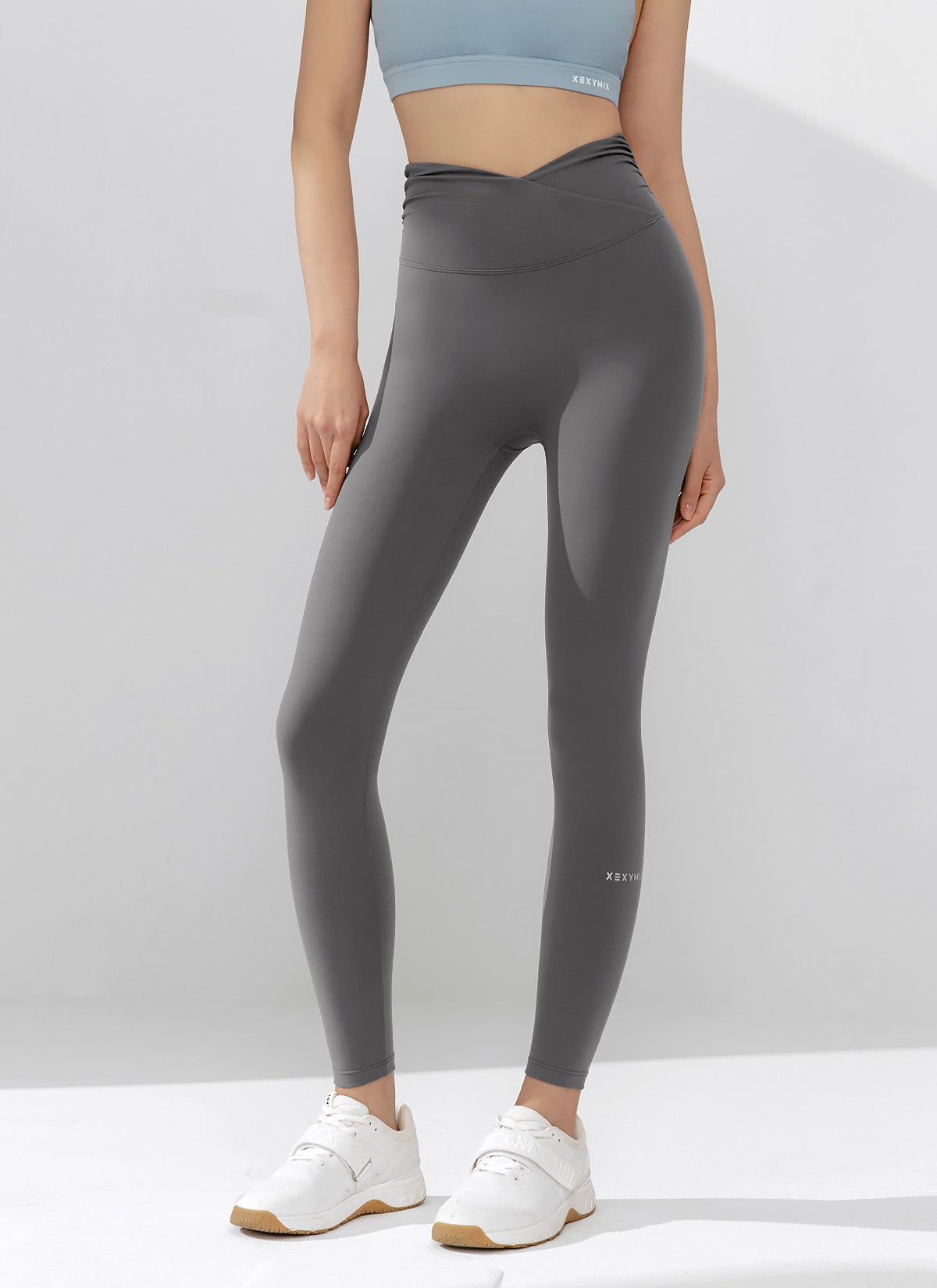 Black Label Power Rise Shirring Leggings for Women - High Waist Tummy Control Yoga Pants - Workout, Running, Lounge & Everyday Wear