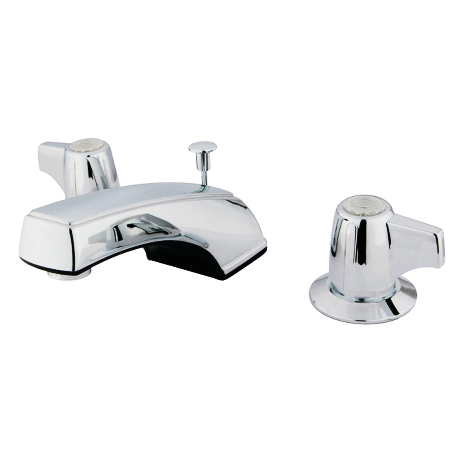 Americana KB920 Two Handle 3 Hole Widespread Bathroom Faucet with Pop Up Drain - Polished Chrome - Perfect for Modern Bathroom Vanities and Sink Upgrades