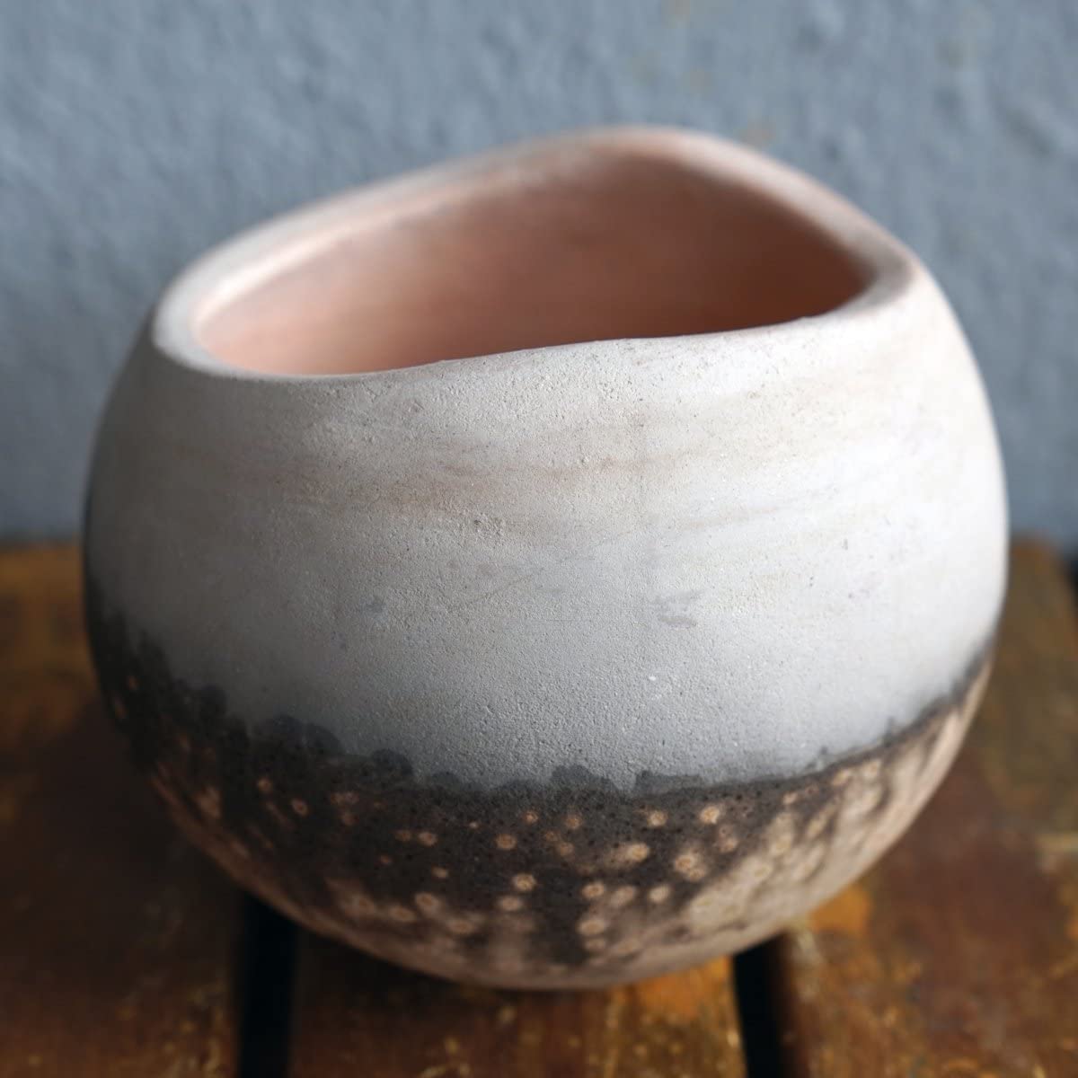 Handmade 3 Inch Ceramic Raku Vase - Boho Home Decor, Unique Pottery Gift for Women, Mom, Bridesmaid Wedding Present in Gift Box - Perfect for Living Room, Bedroom, or Wedding Table Centerpiece - OV