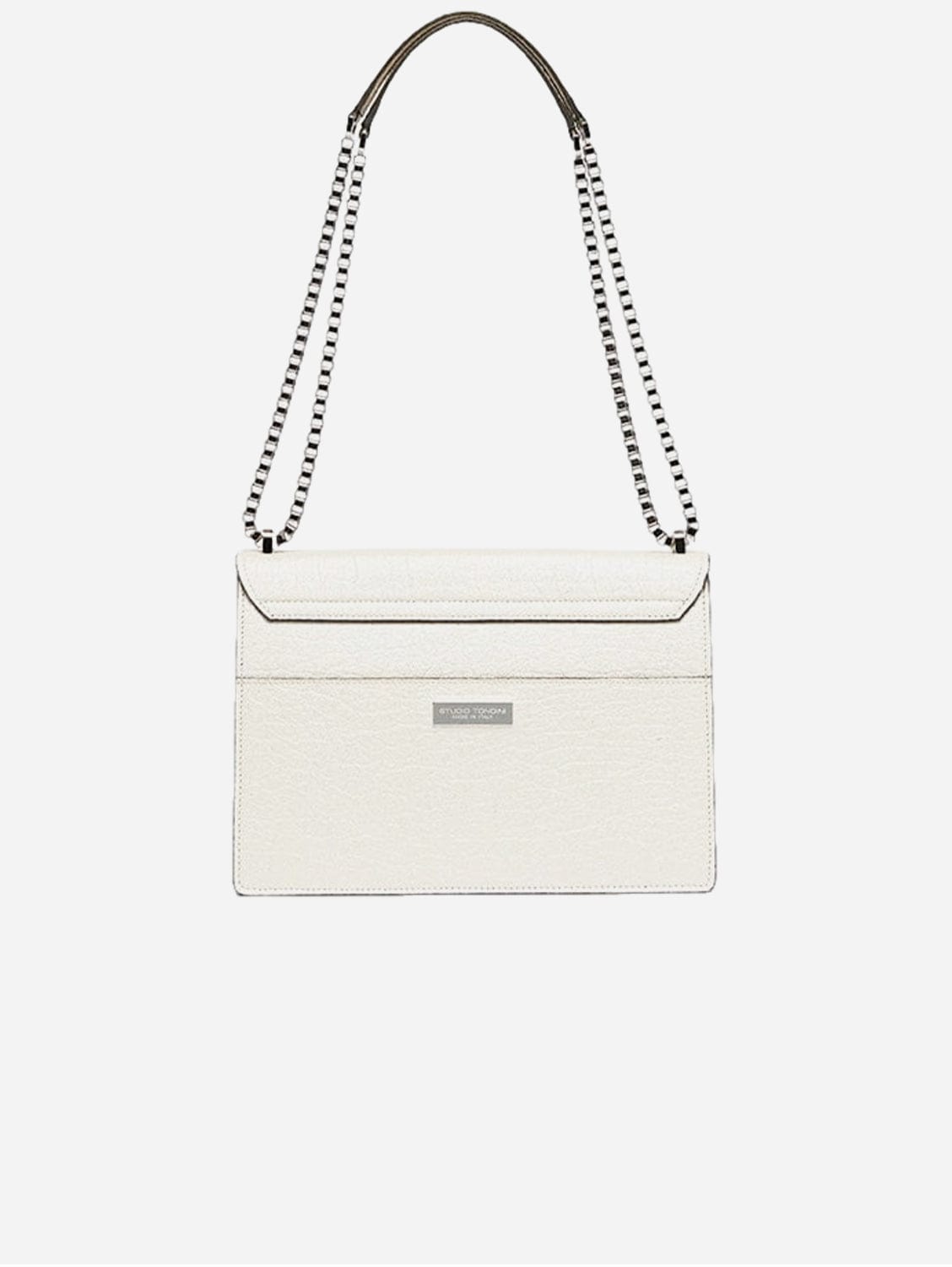 Cristiana Pinatex® Vegan Leather Shoulder Bag - Pearled White | Ethical Fashion Accessory for Women | Perfect for Work, Travel & Everyday Use