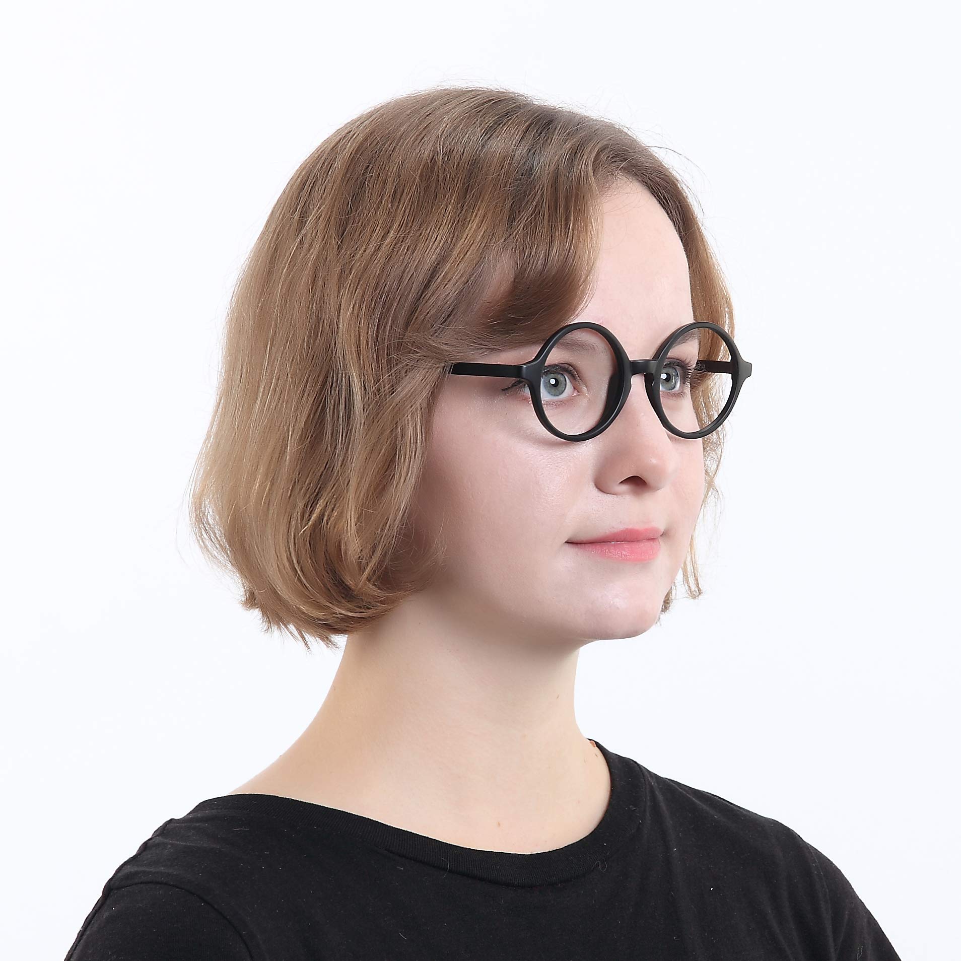 Blue Light Blocking Glasses for Women & Men - Anti Eyestrain Computer Reading Glasses with +3.75 Magnification - Gaming & TV Glasses, Anti Glare (Black) - Perfect for Office Work, Online Classes & Nighttime Screen Use
