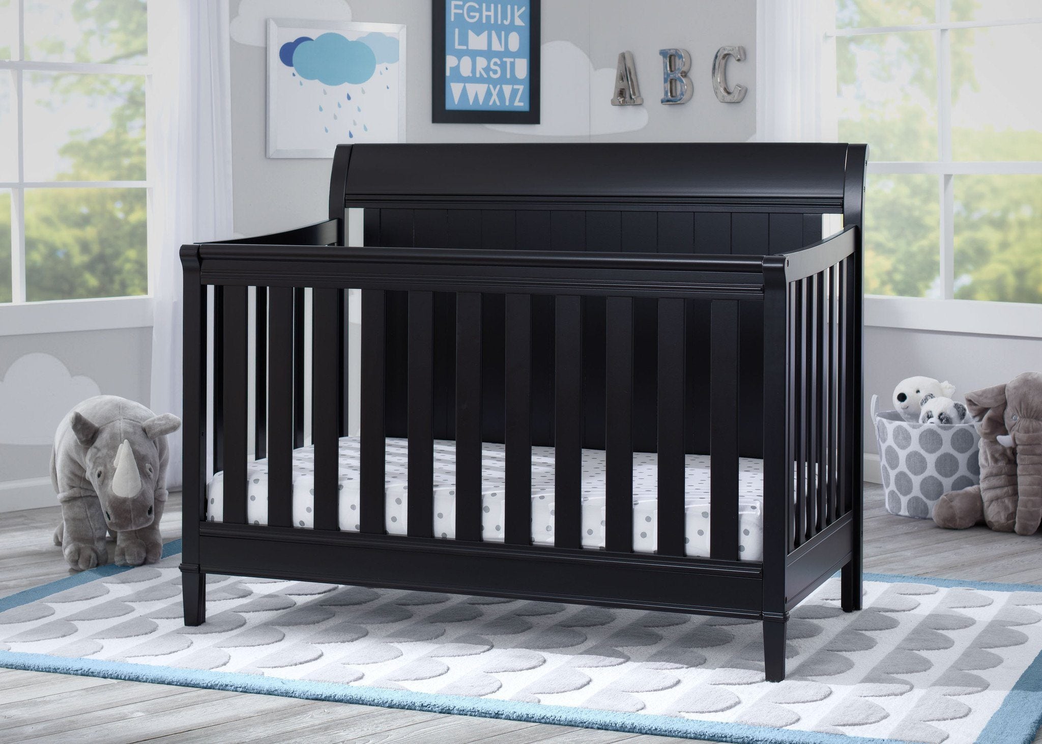 New Haven 4-in-1 Convertible Baby Crib - Toddler Bed, Daybed & Full-Size Bed - Safe Nursery Furniture for Boys & Girls - Perfect for Bedrooms, Daycare & Guest Rooms