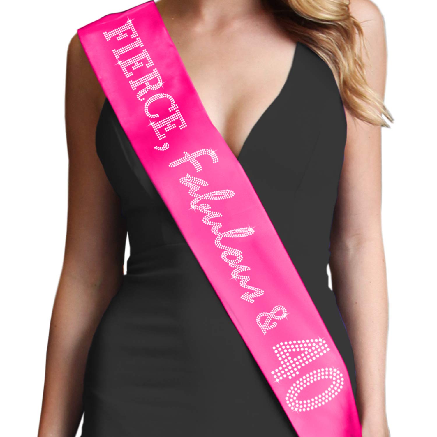 40th Birthday Satin Sash for Women - Elegant 