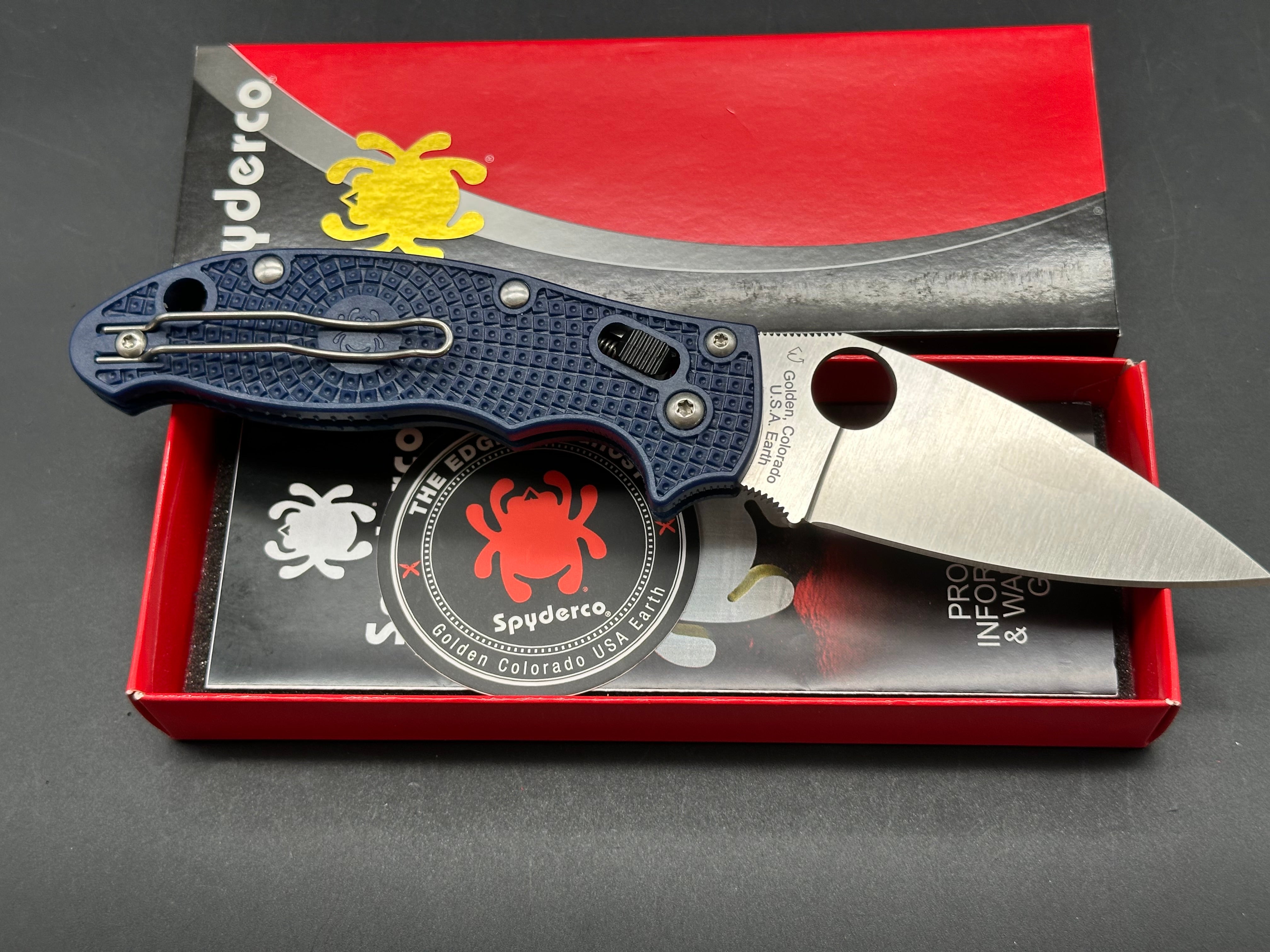 Spyderco Manix 2 Lightweight Folding Knife - 3.37
