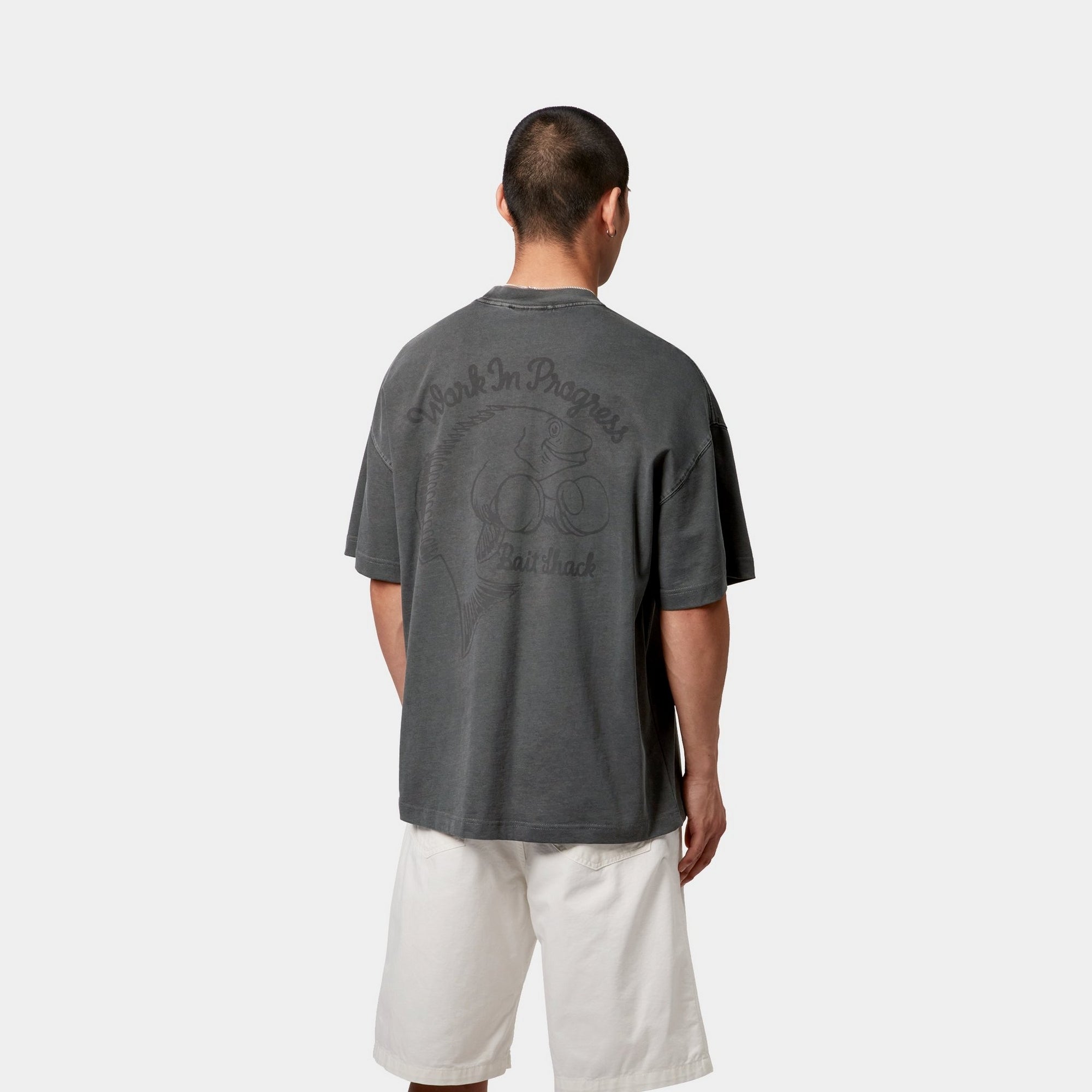 Bait Shack T-Shirt for Men - Comfortable Black Cotton Tee for Fishing, Outdoor Activities & Casual Wear