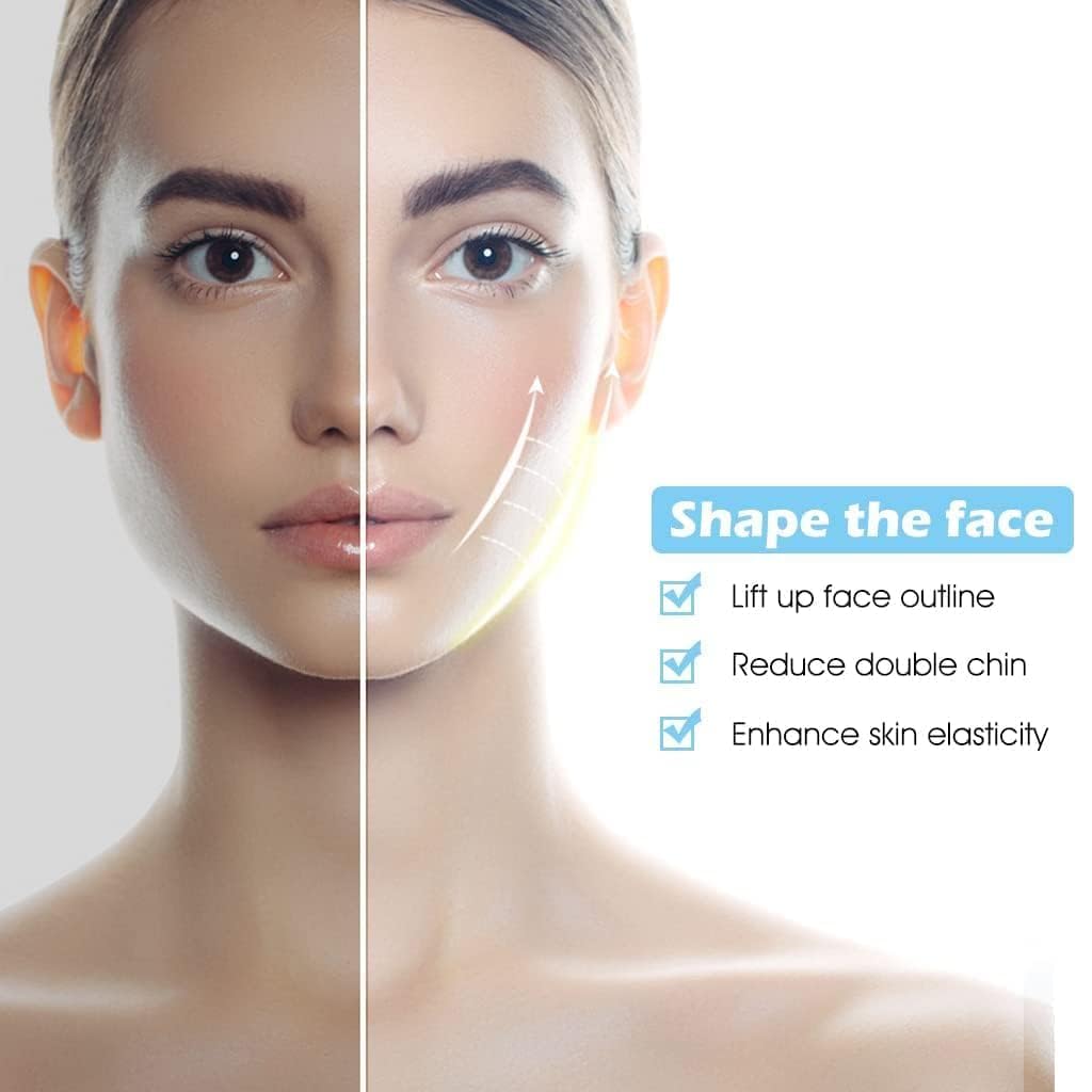 SHANIX IMPEX™ Silicone V Face Mask - Face Lift Up Belt for Cheek & Chin Slimming - Double Chin Reducer for Women & Men - Skin Tightening Facial Bandage Mask (1 Count) - Perfect for Home Spa, Anti-Aging & Facial Contouring