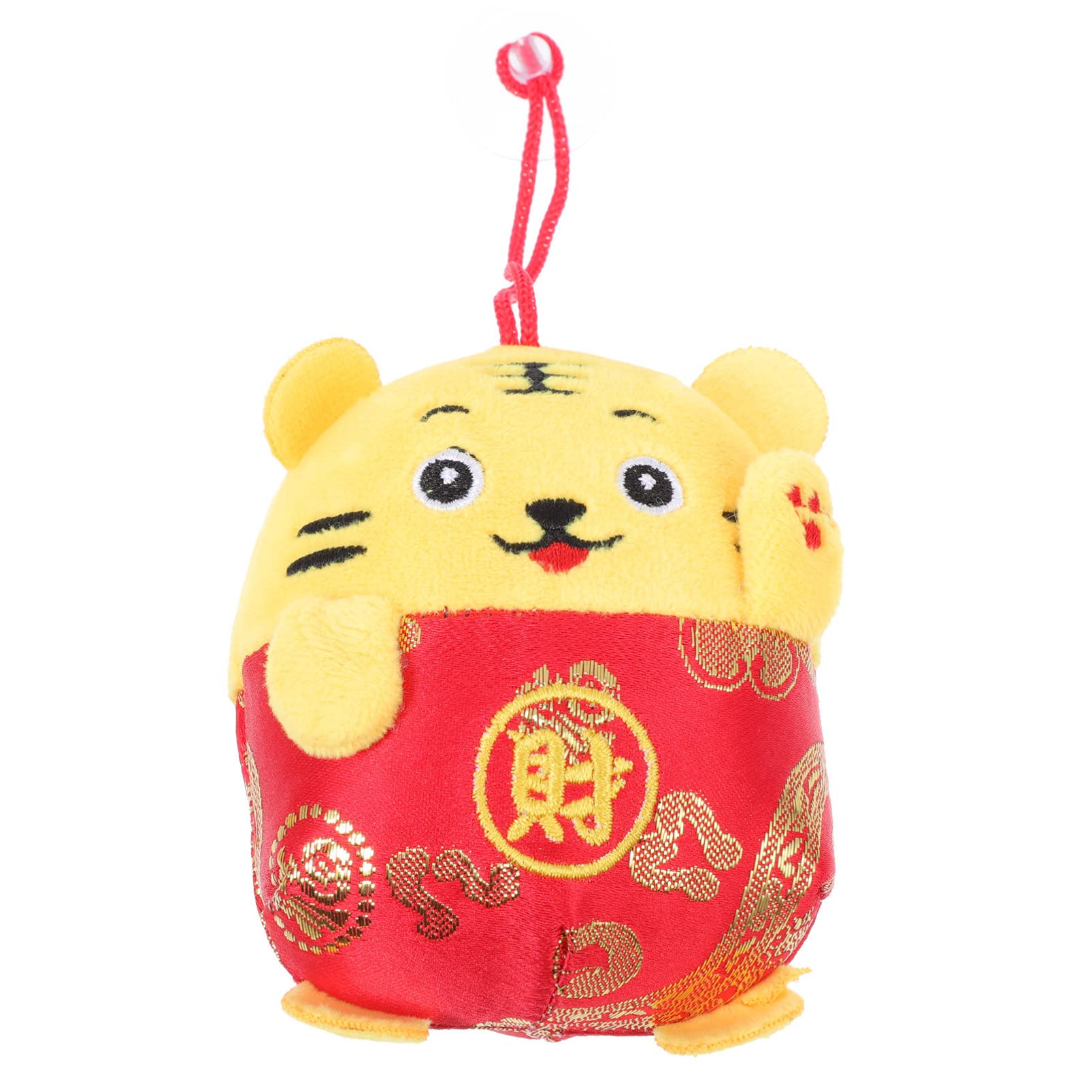 Soft Plush Tiger Keychain - Cute Stuffed Animal Mascot Pendant for 2023 Chinese Zodiac, Lucky New Year Gift & Souvenir - Perfect for Keyrings, Bags, Backpacks, and New Year Decorations