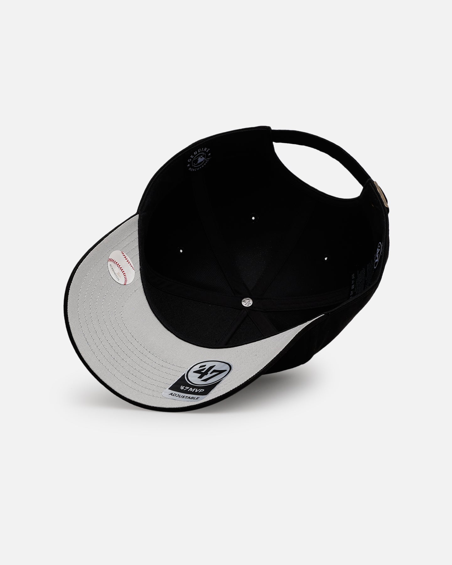 47 Brand Philadelphia Phillies 'Ultrasuede' 47 MVP Adjustable Strapback Hat - Black/White Baseball Cap for Men - Perfect for Game Day, Sports Events & Casual Wear
