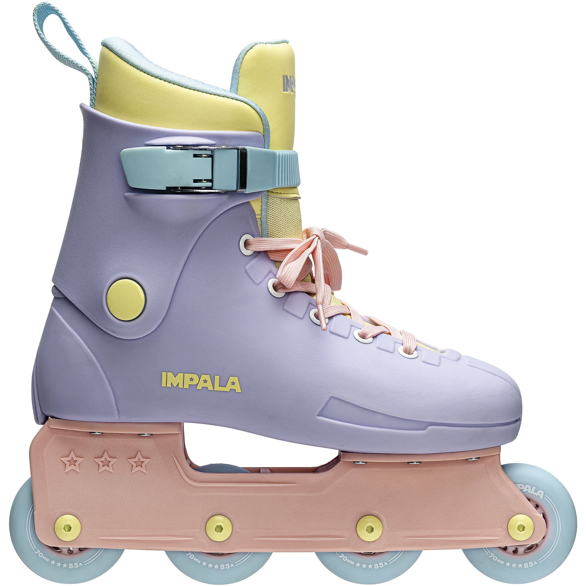 Impala Lightspeed Inline Skates for Women - Fairy Floss Pink Roller Skates for Outdoor & Indoor Use - Comfortable Quad Rollerblades for Fitness, Rink Skating and Casual Fun