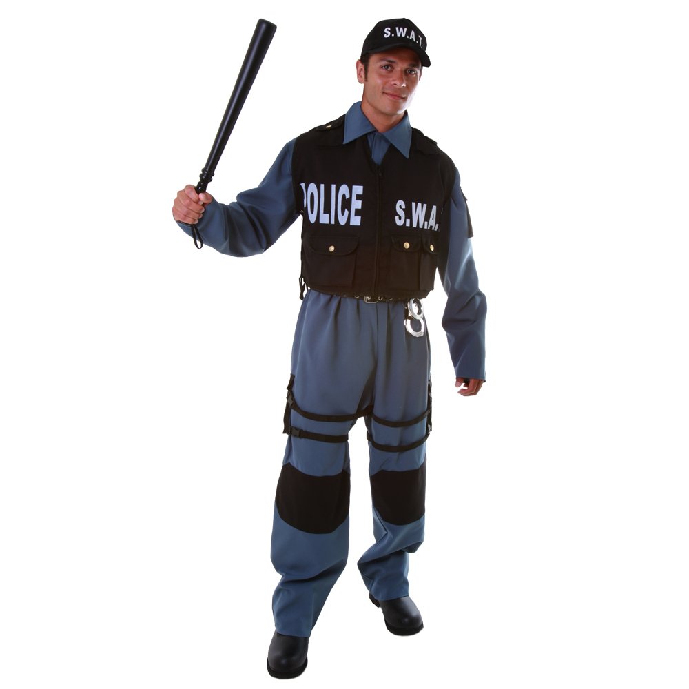 SWAT Costume for Adults - Tactical Police Uniform Halloween Cosplay Outfit | Perfect for Halloween, Cosplay, Themed Parties & Role Playing